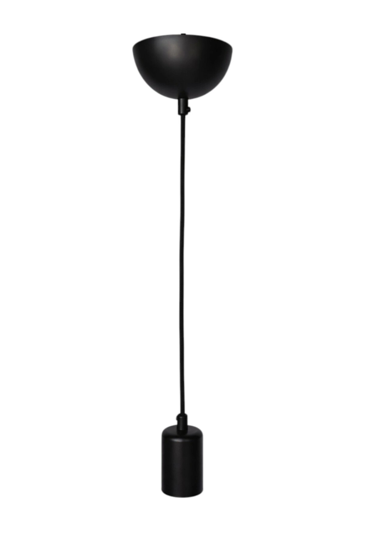 Decorative Pendant E27 Duy 70cm Metal Fabric Braided Cable Black D11