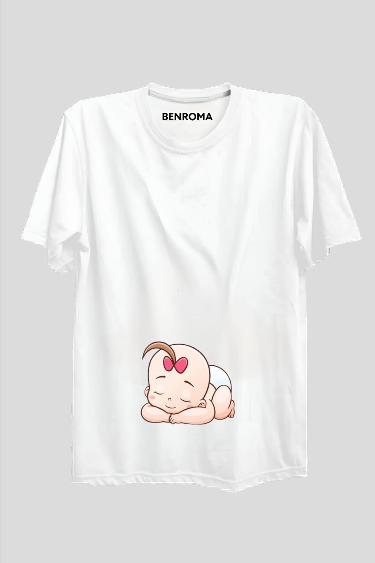 Printed Loose Fit Maternity T-Shirt
