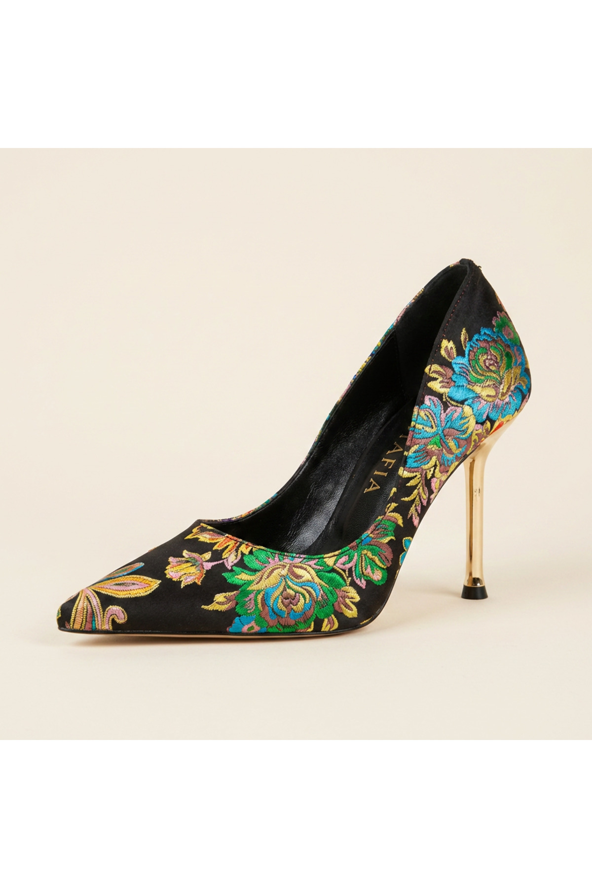 Letafia  Valley Etnik Desen Arkası Kapalı Topuklu Ayakkabı - Görsel 6