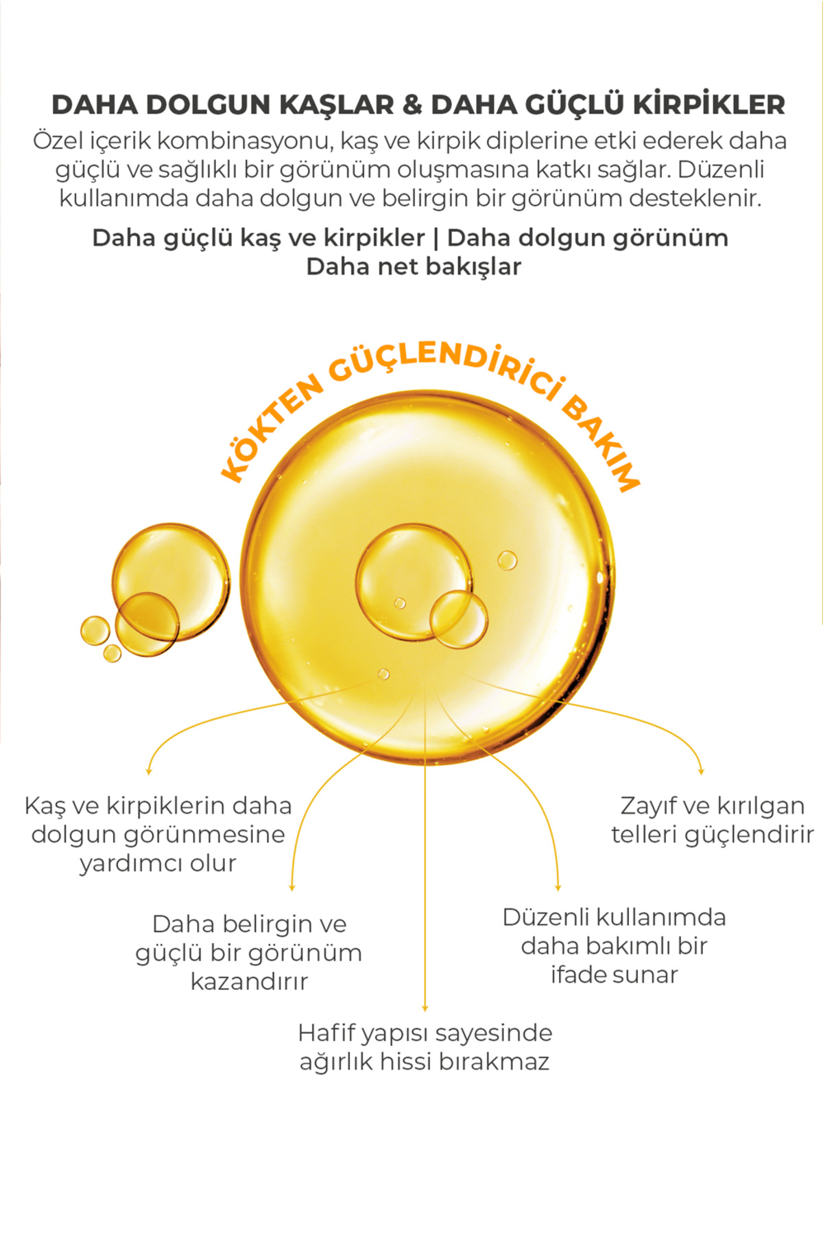 12 Aktif içerikli Hacim Veren- Dolgunlaştırıcı - Güçlendirici ve Uzatıcı Kaş ve Kirpik Serumu 5Ml — Kaş Kirpik Serumu — تصویر 3 از 8