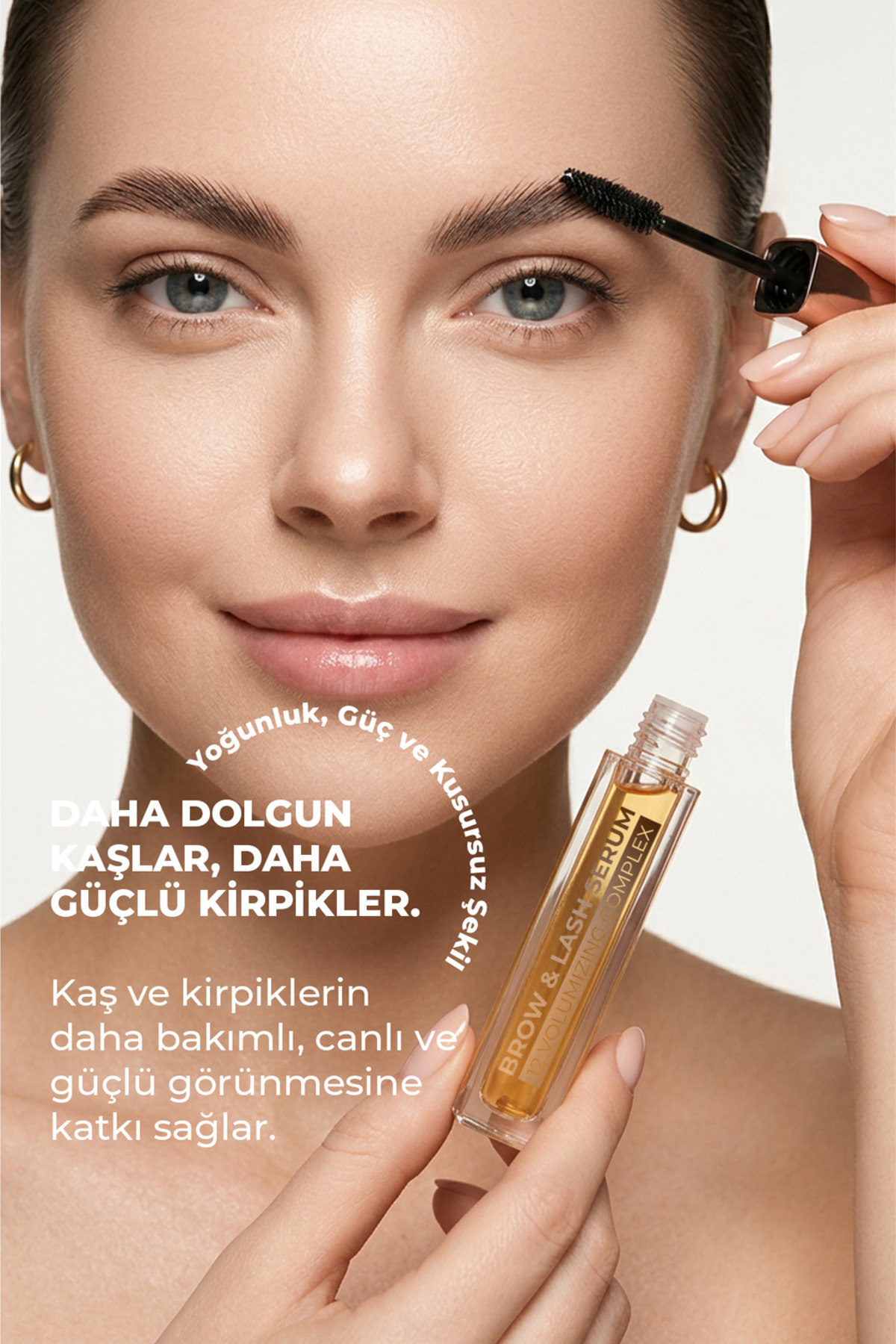 12 Aktif içerikli Hacim Veren- Dolgunlaştırıcı - Güçlendirici ve Uzatıcı Kaş ve Kirpik Serumu 5Ml — Kaş Kirpik Serumu — تصویر 6 از 8