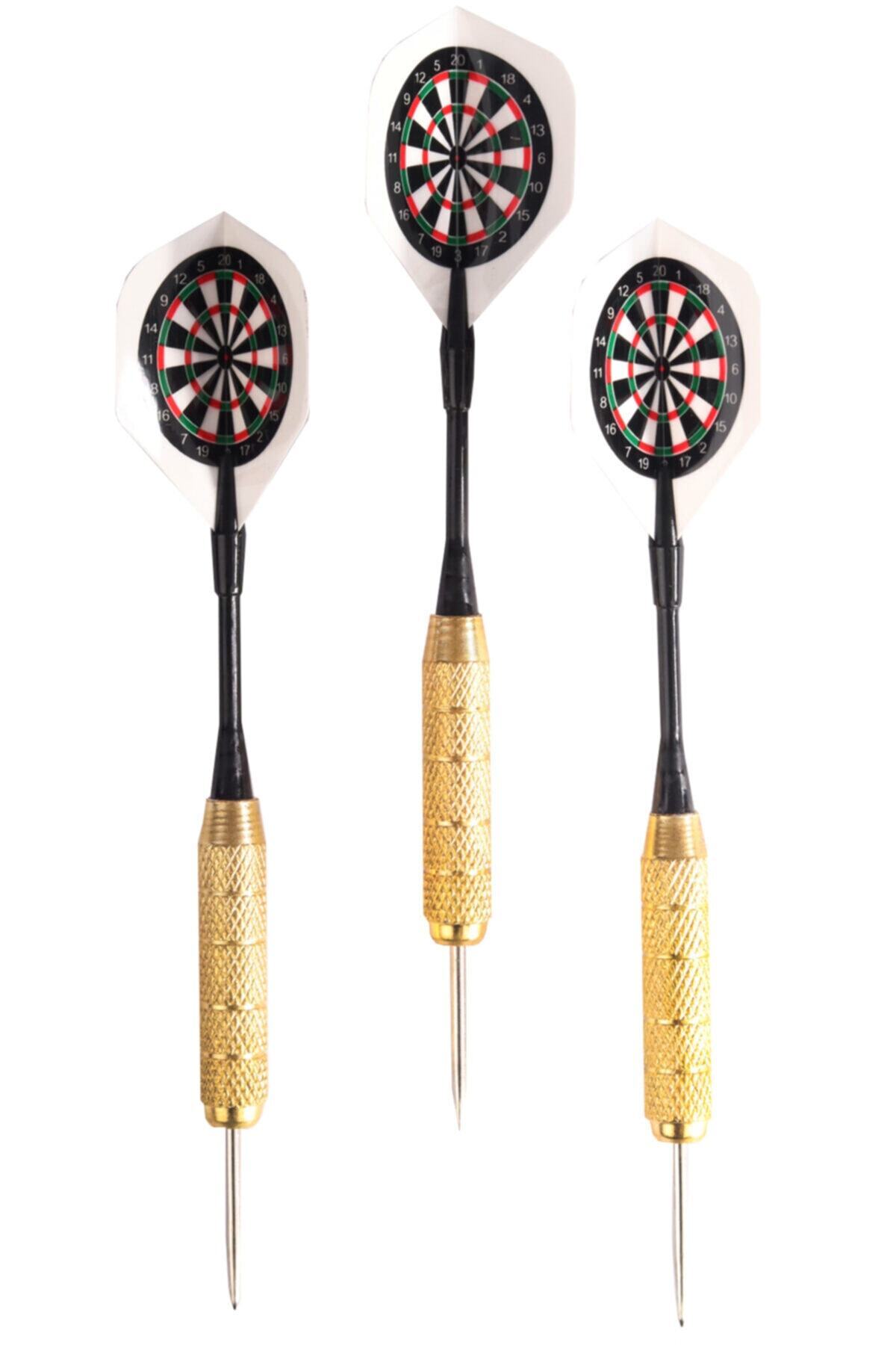 22 Grams Dart Arrow (Set of 3) - Steel Tip + Brass Body + Colored Wing - Dart Arrow Set