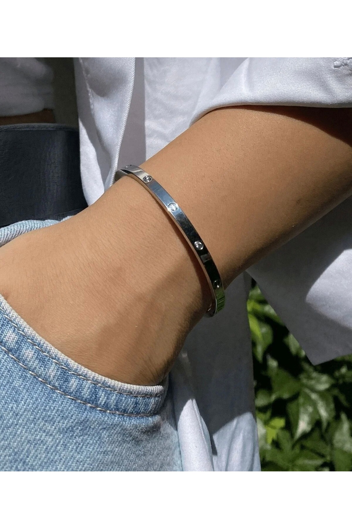 Shopendy  Paslanmaz Çelik Şık Kadın Bileklik - Görsel 3