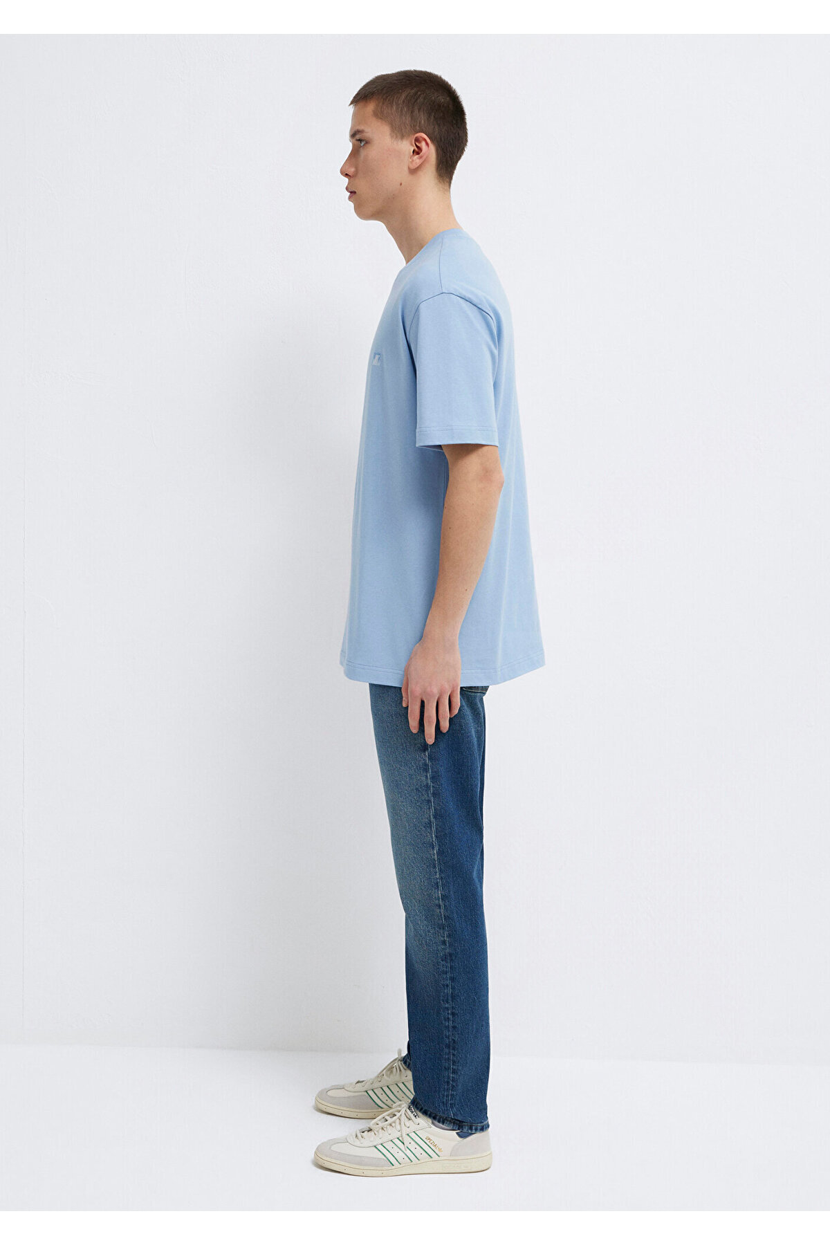 Mavi  Pro Tişört Loose Fit / Bol Rahat Kesim 0613443-91590 - Görsel 6
