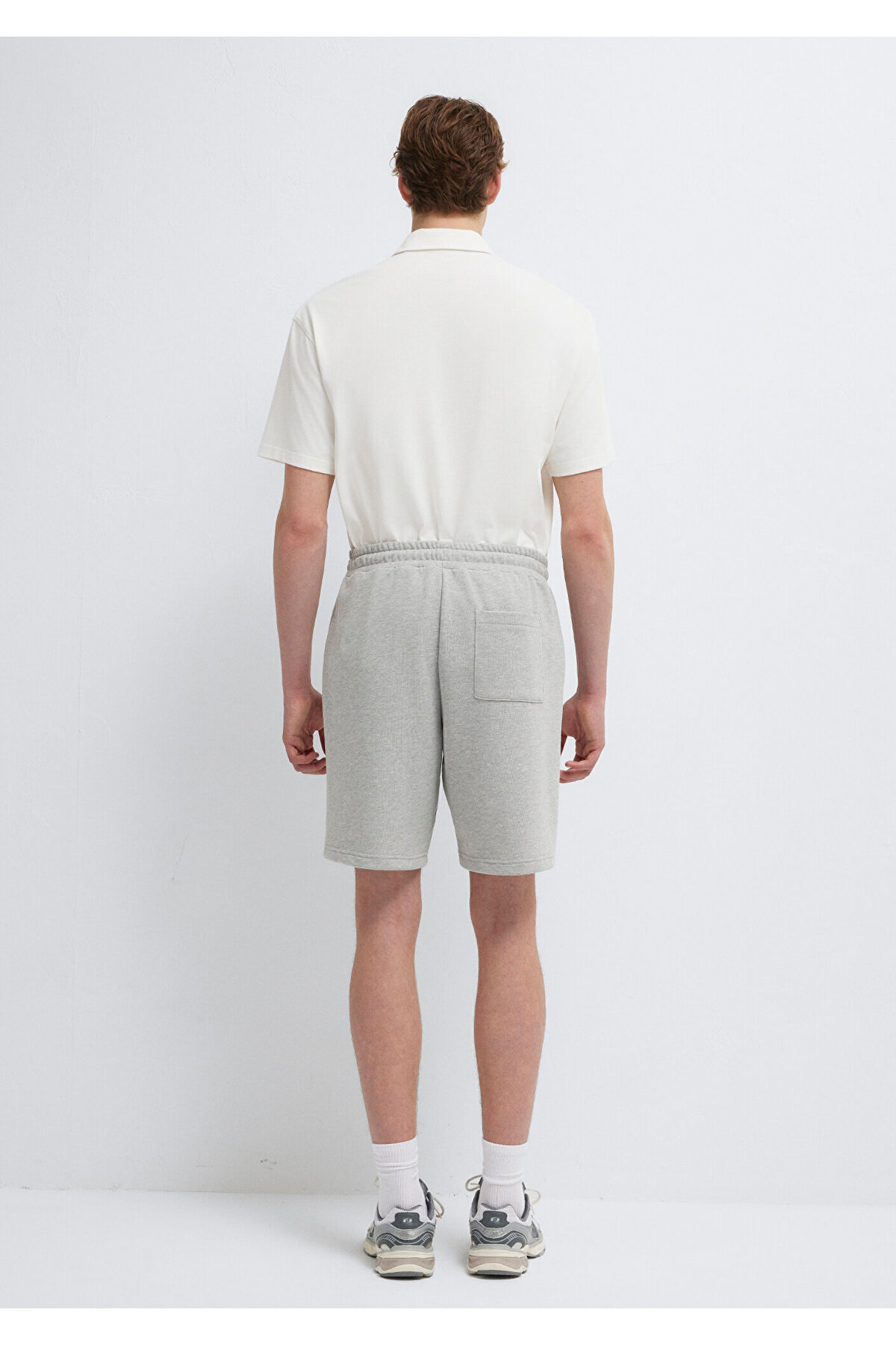 Mavi  Logo Baskılı Gri Şort 0410224-80018 - Görsel 5