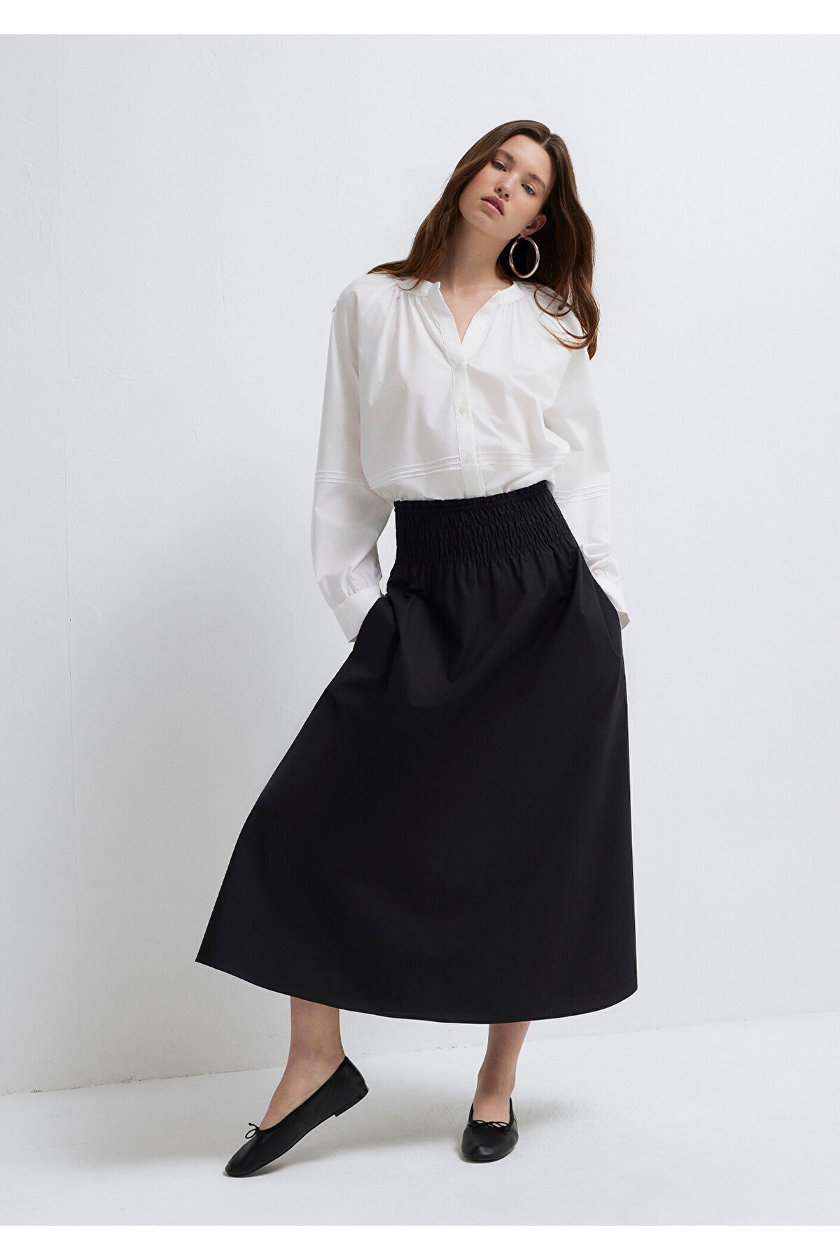 Mavi  Siyah Uzun Etek 1310837-900 - Görsel 2