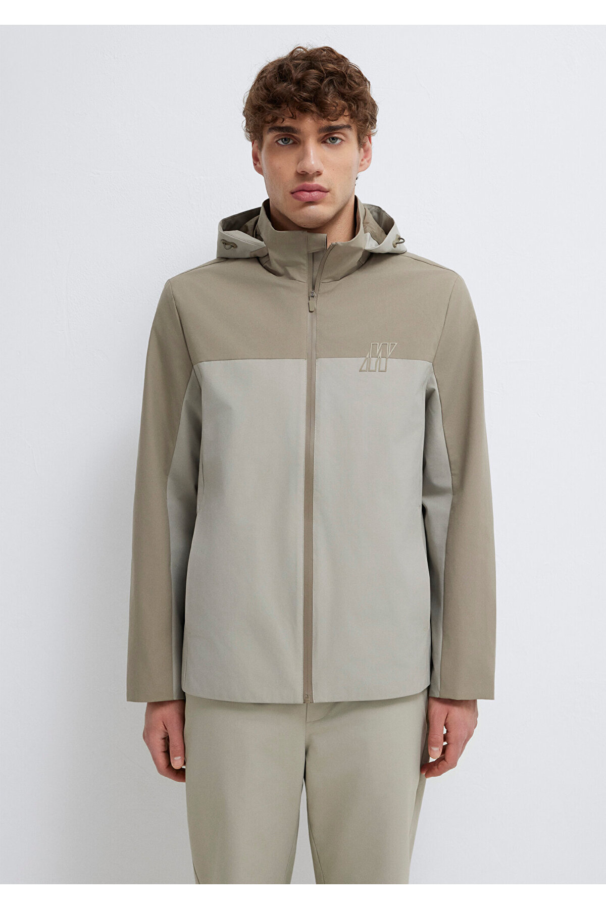 Mavi  Su İtici Kapüşonlu Haki Ceket Loose Fit / Bol Rahat Kesim 0110792-70154 - Görsel 4