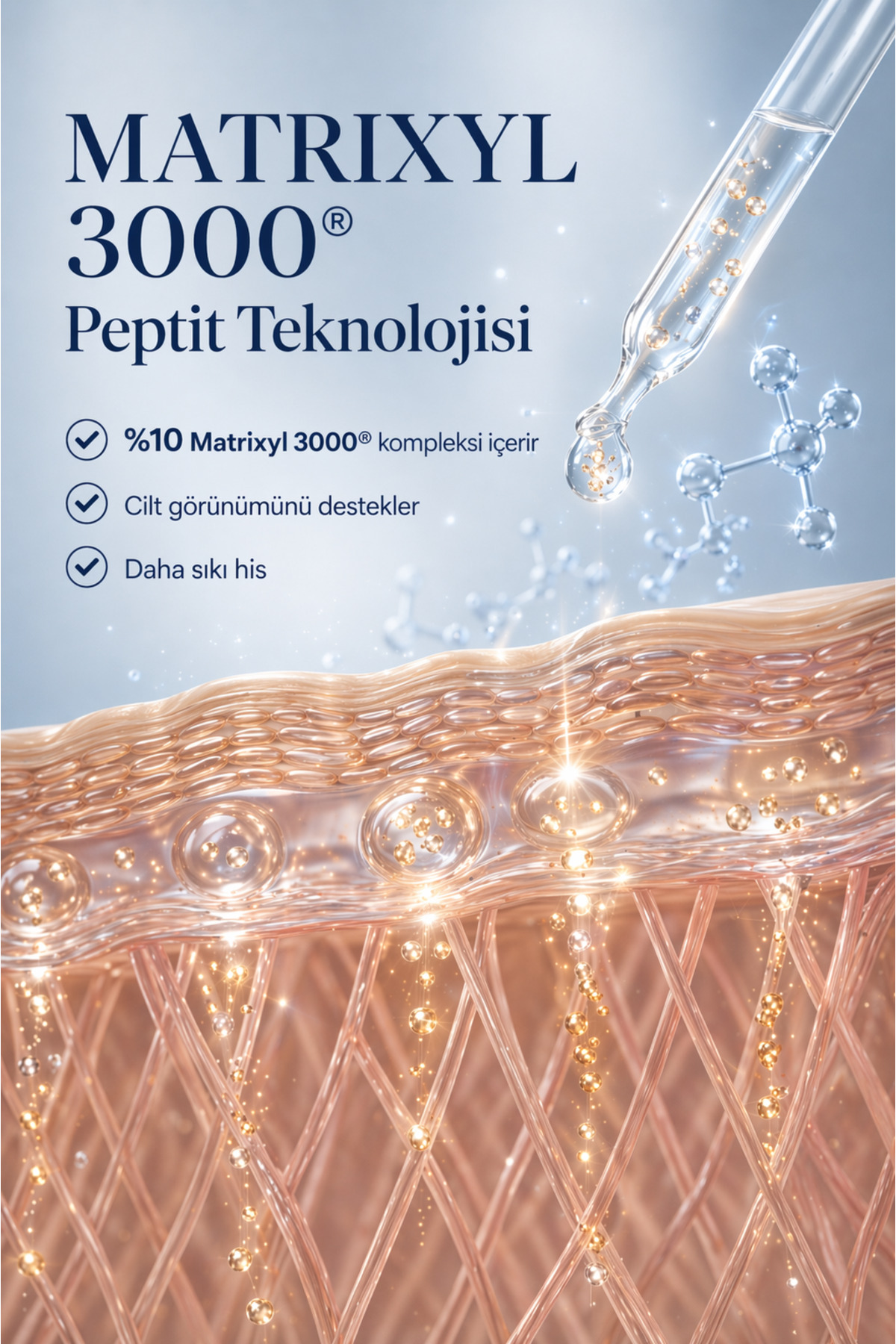 10% Peptide Matrixyl 3000® 1% Hyaluronic Vegan Peptit Serum 2'li Paket | Dolgunlaştırıcı Nemlendirici Bakım — LPS.PKT.026 — تصویر 3 از 9