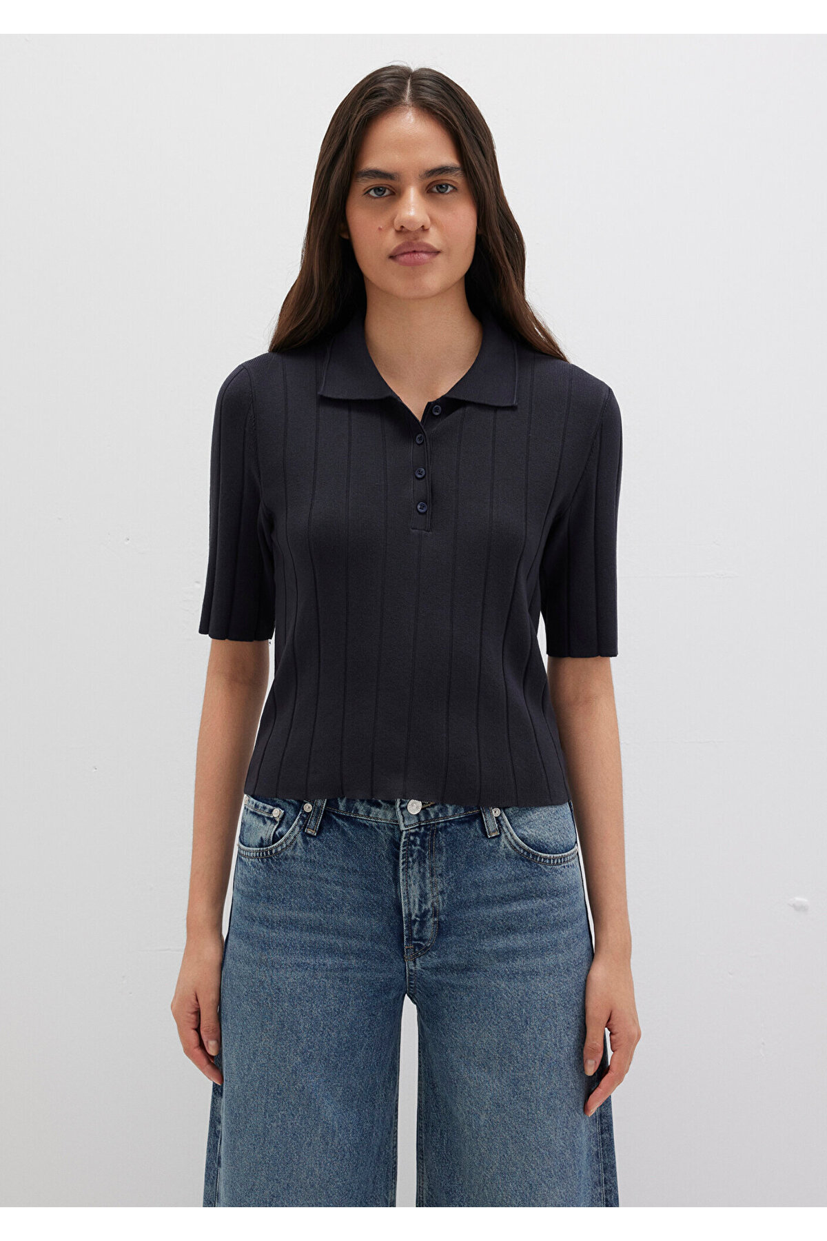 Mavi  Lacivert Triko Polo 1710682-89101 - Görsel 3