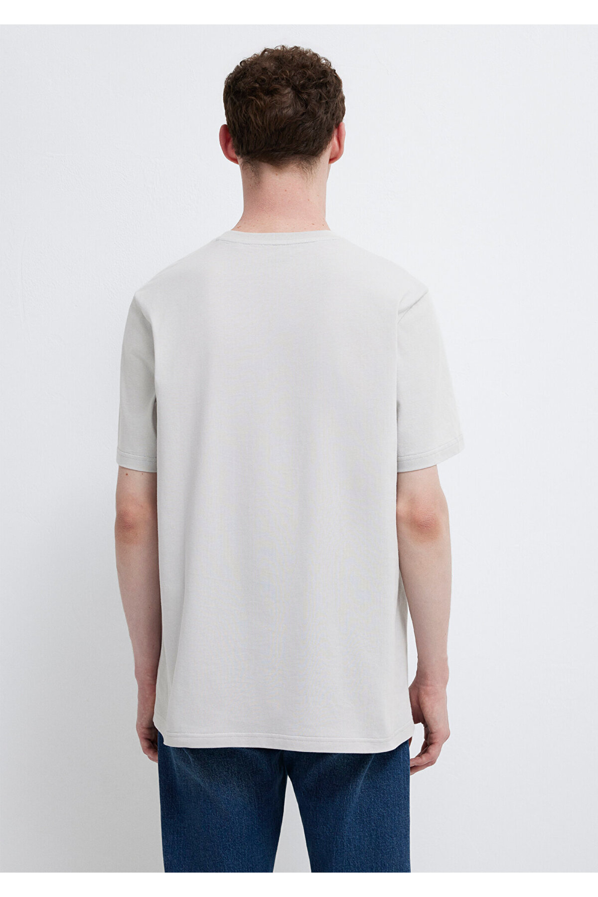 Mavi  Logo Baskılı Gri Tişört Regular Fit / Normal Kesim 0611714-70074 - Görsel 5