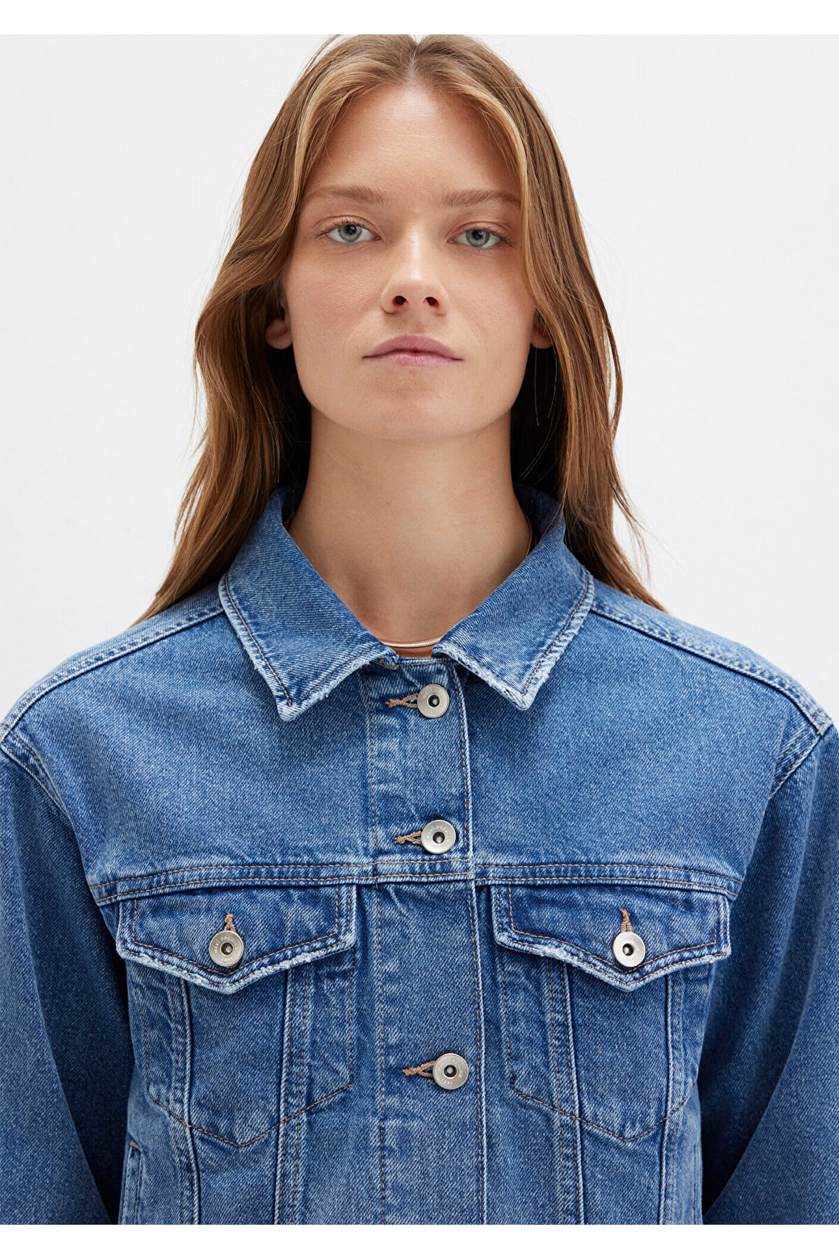 Mavi  Megi Mavi Premium Indigo Mavisi Jean Ceket 1110389-89162 - Görsel 7