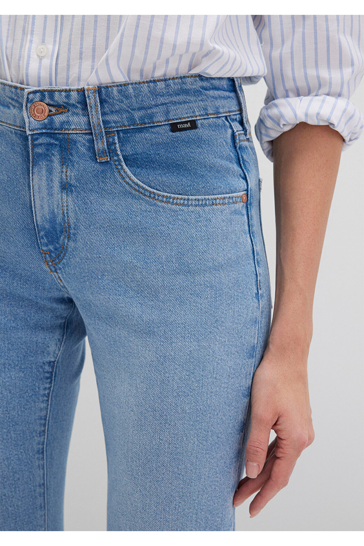 Mavi  Mirella Mid Brushed 90'S Jean Pantolon 1010623-88896 - Görsel 5