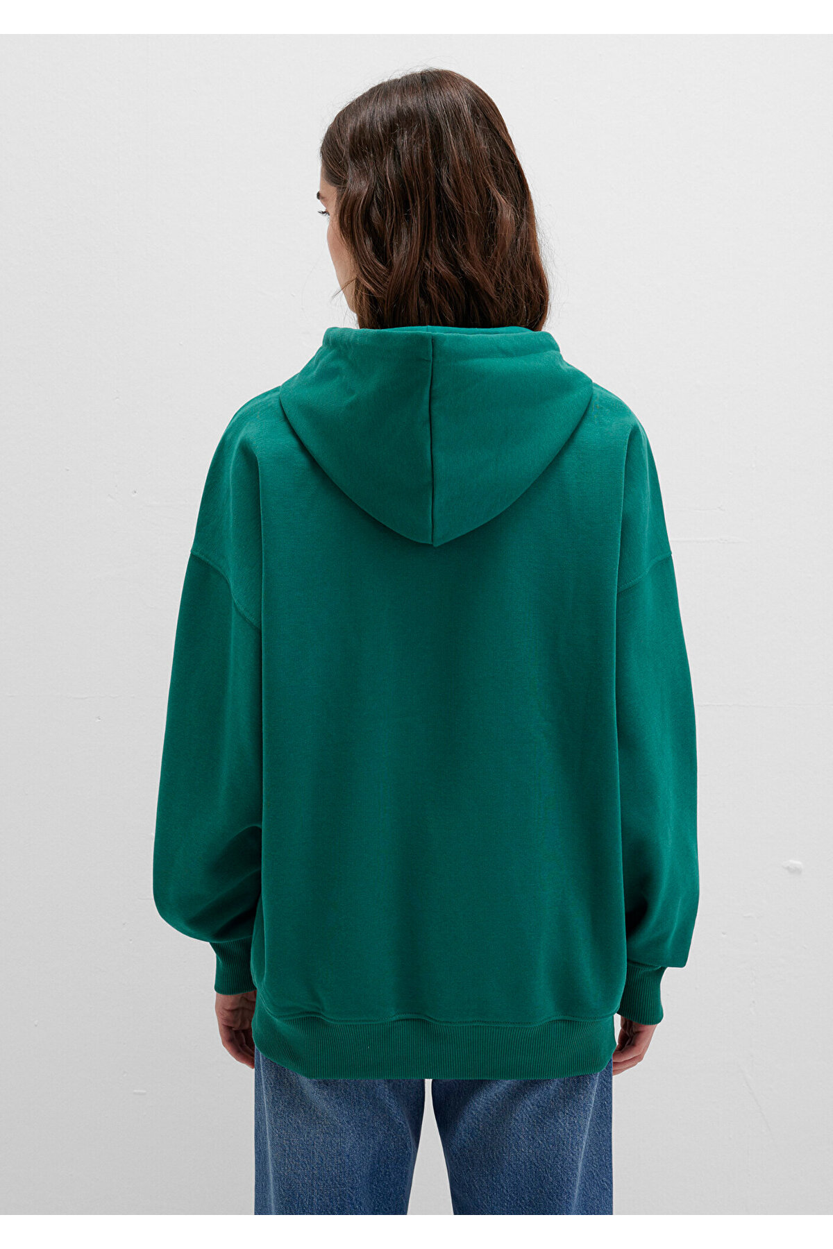 Mavi  Kapüşonlu Fermuarlı Yeşil Sweatshirt 1610221-71874 - Görsel 5