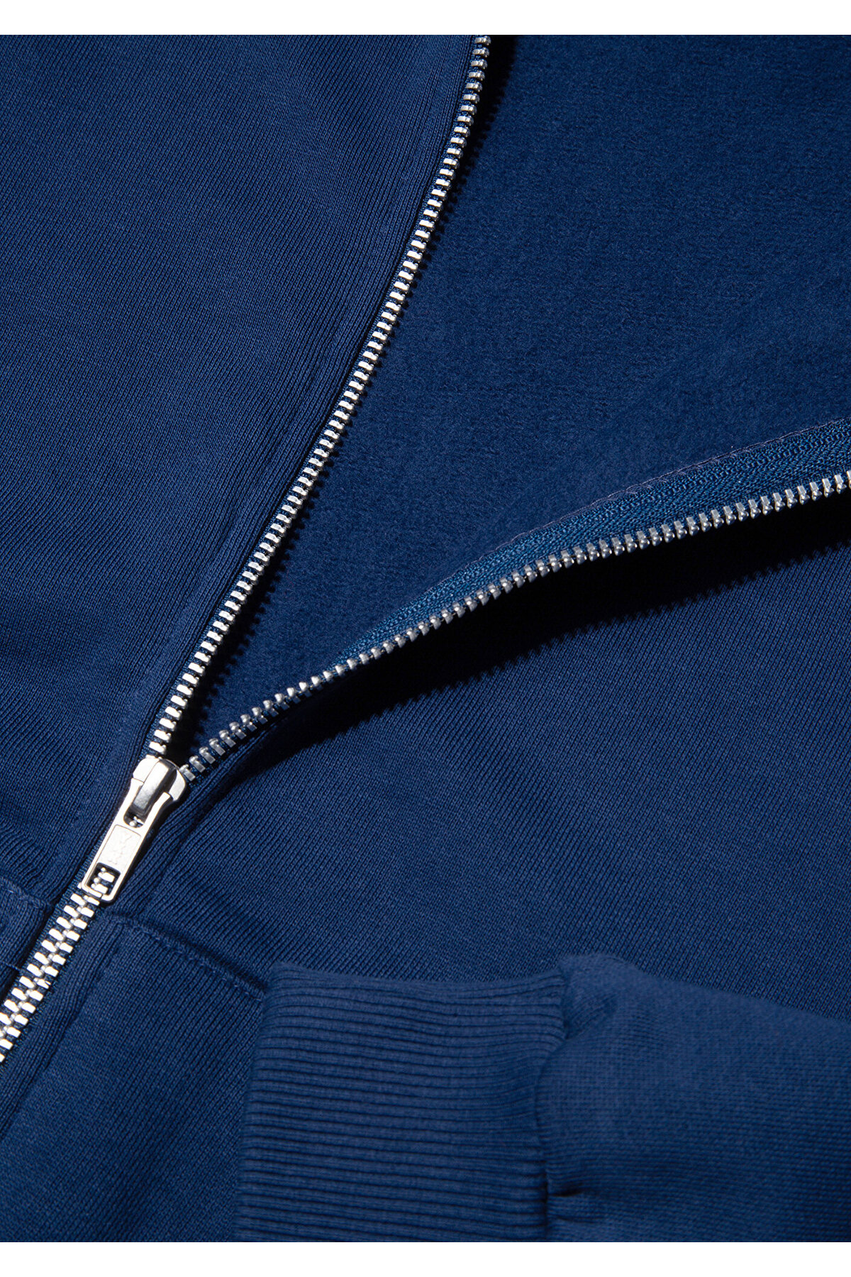 Mavi  Fermuarlı Kapüşonlu Lacivert Basic Sweatshirt 1611775-82625 - Görsel 6