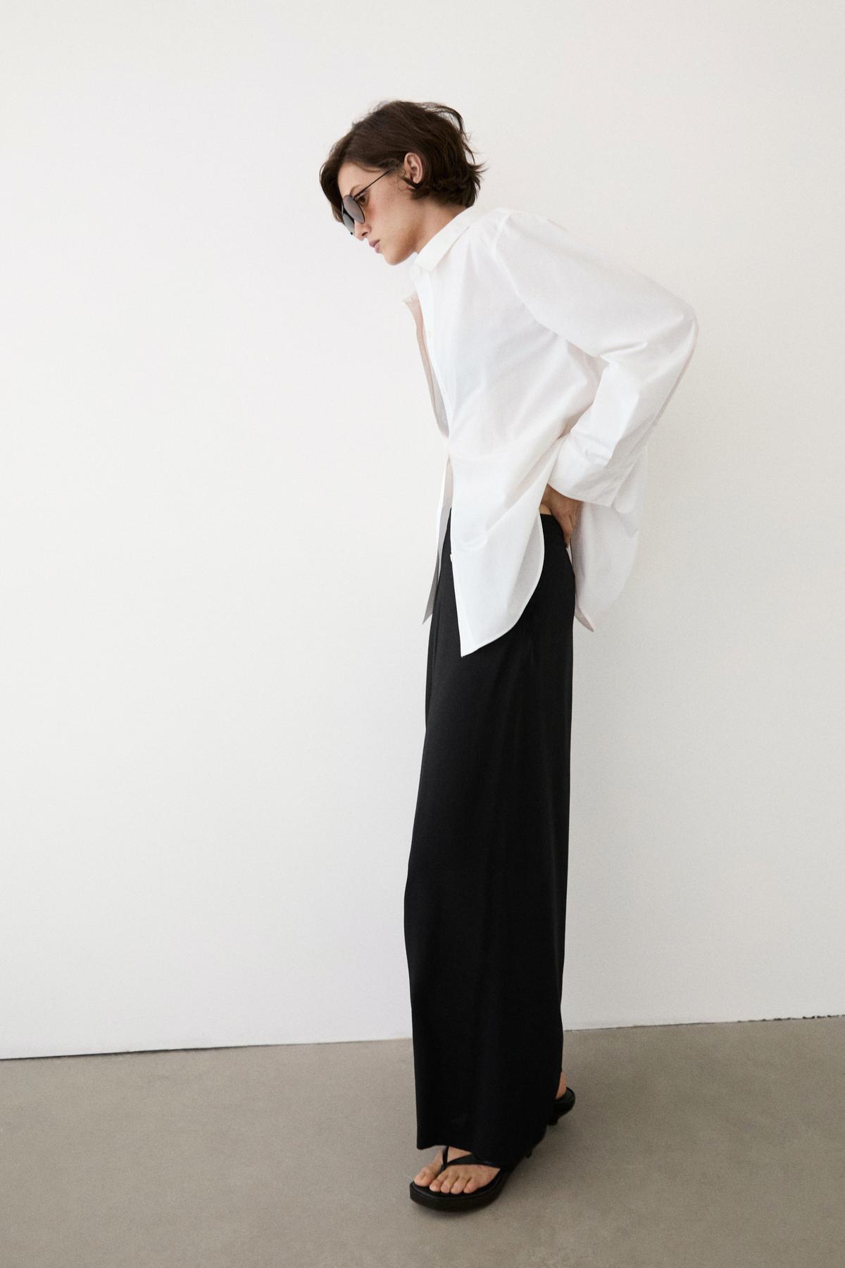 Massimo Dutti  %100 pamuklu poplin gömlek - Görsel 3