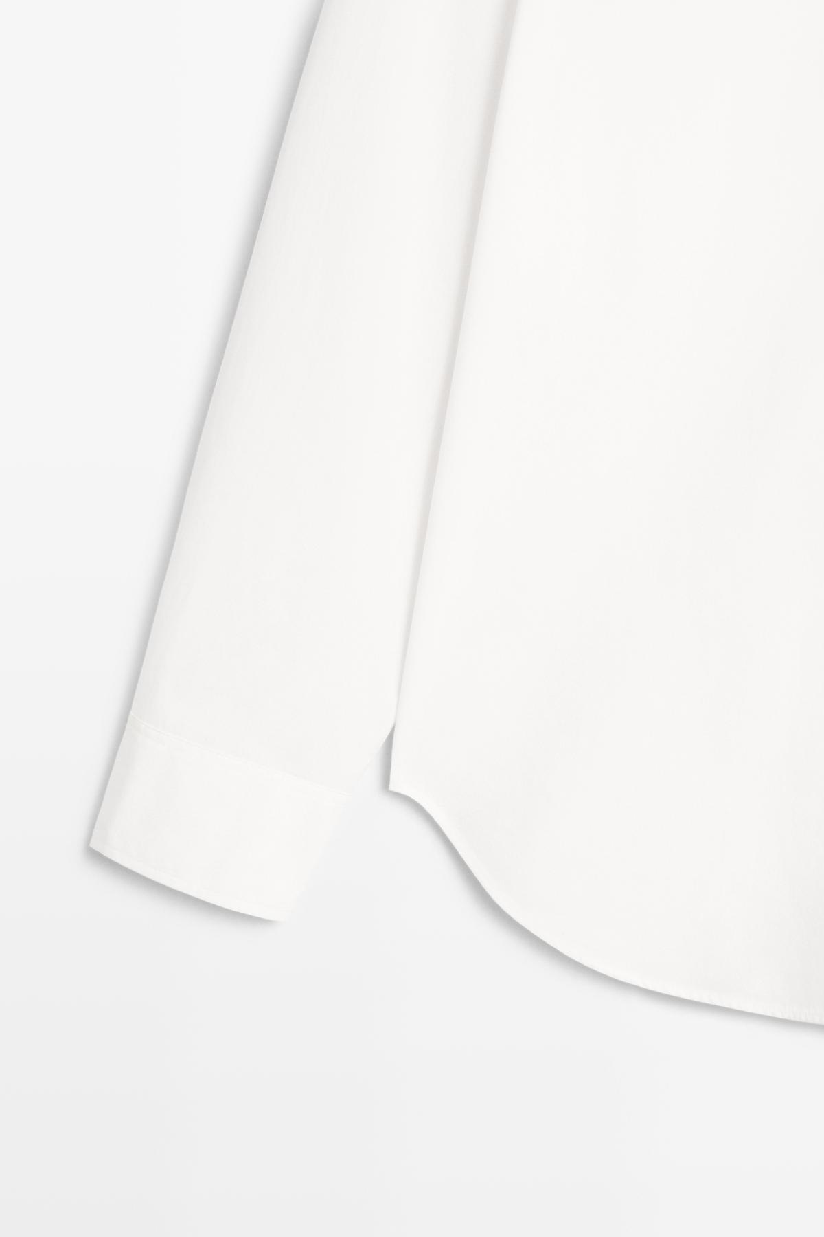 Massimo Dutti  %100 pamuklu poplin gömlek - Görsel 7