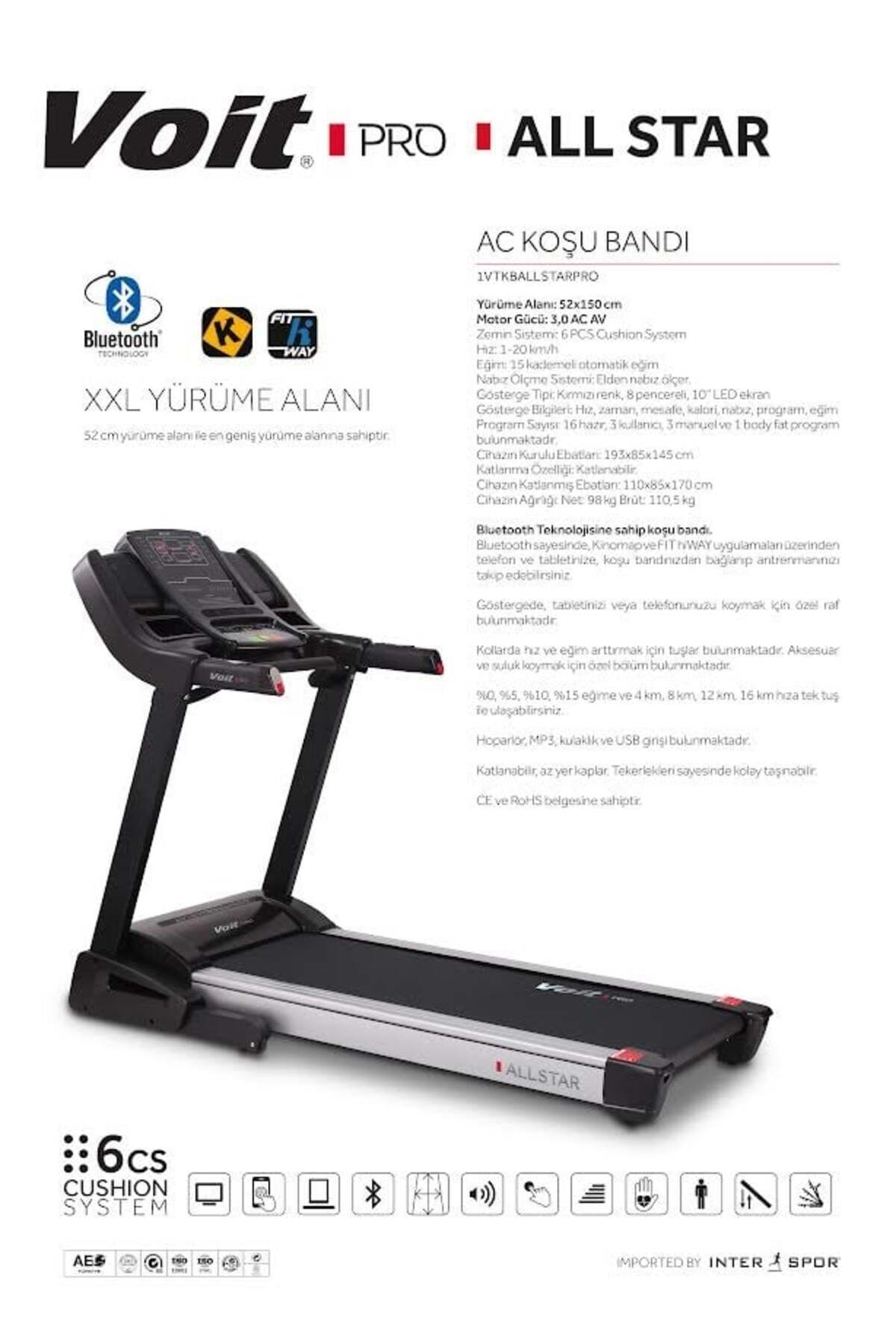 Voit Pro All Star Koşu Bandı