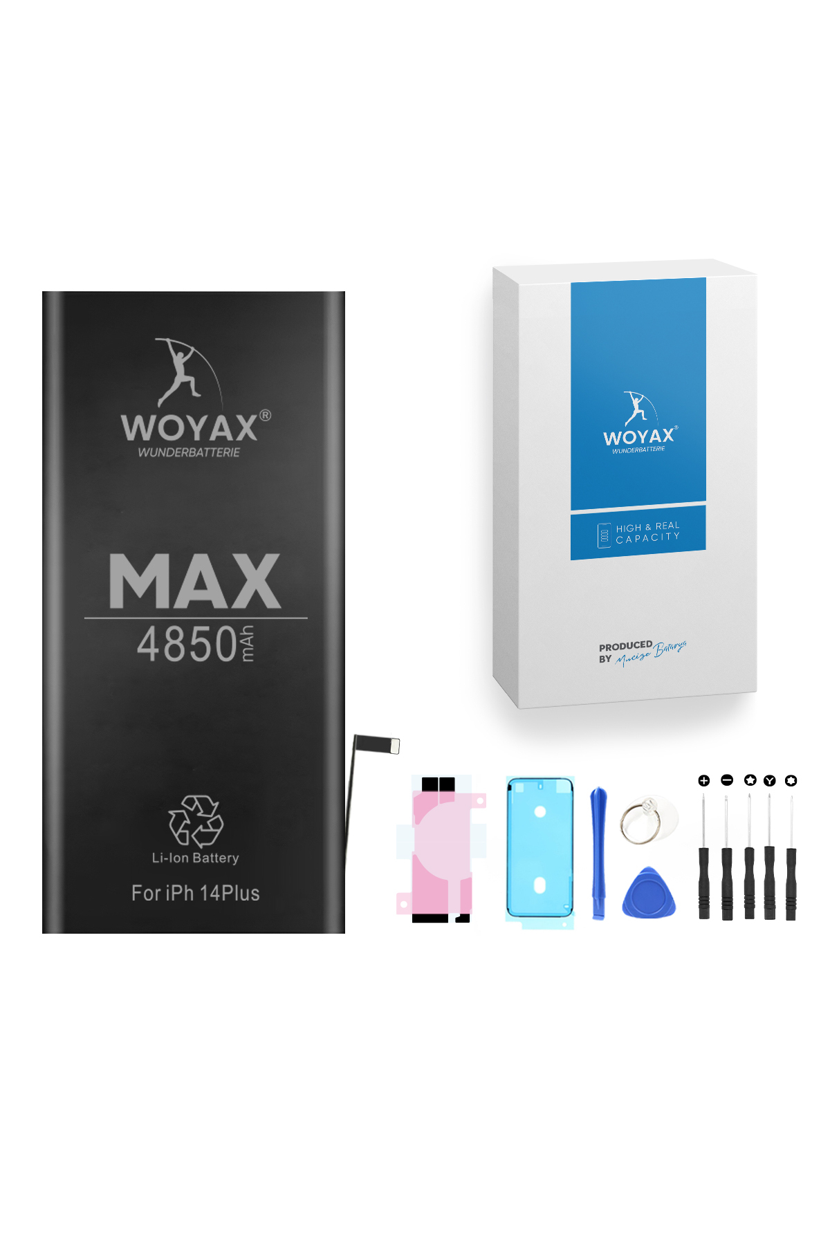 Woyax iPhone 14 Plus Batarya 4850 mAh Premium Yüksek Kapasite