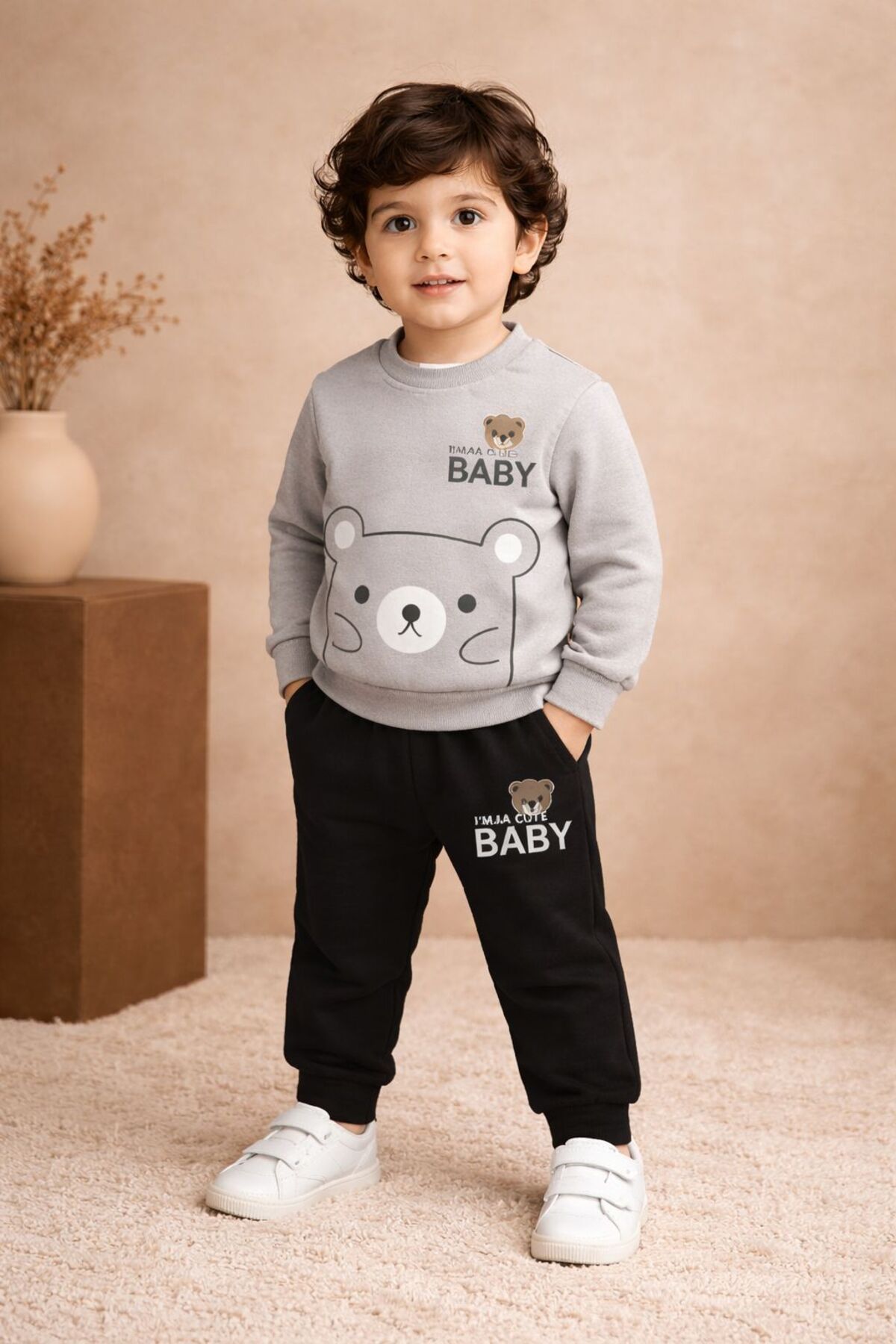 Pırlanta baby Mini Bear Baby Tracksuit Set