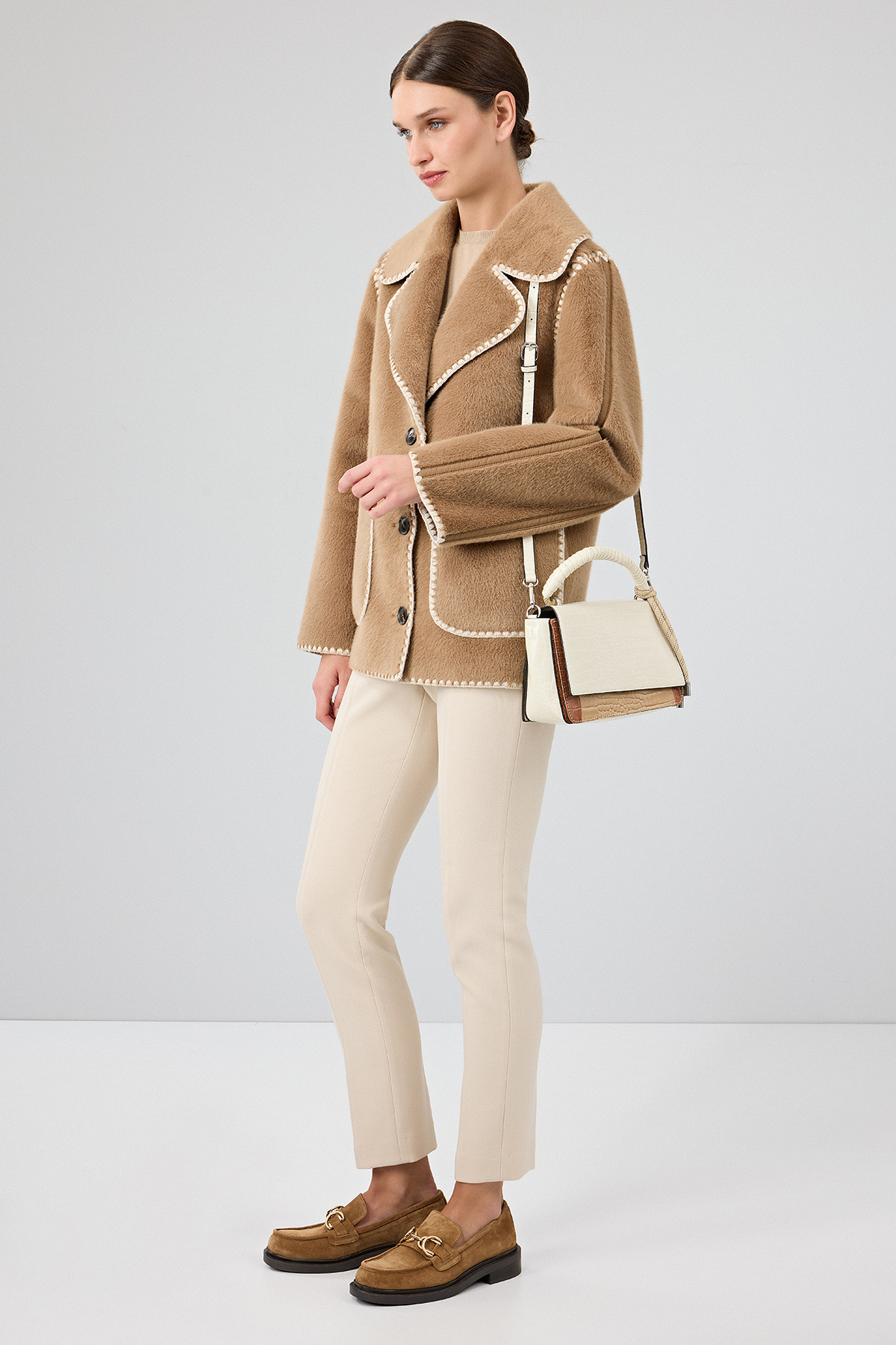 Derimod  Vald'isere Kadın Camel Teddy Mont 25WGP5315FF - Görsel 9