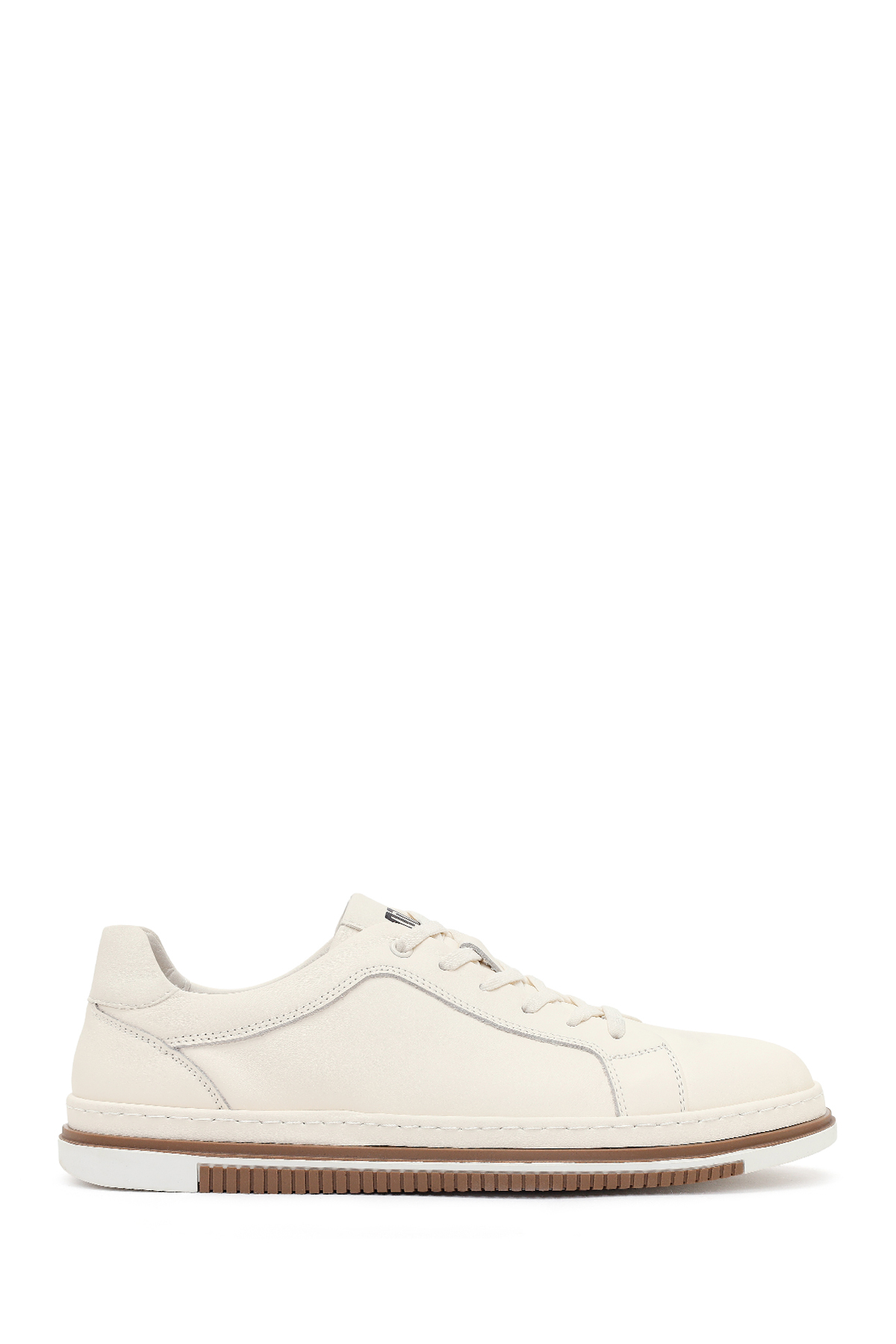 Derimod Erkek Beyaz Bağcıklı Deri Sneaker 26SFD698418