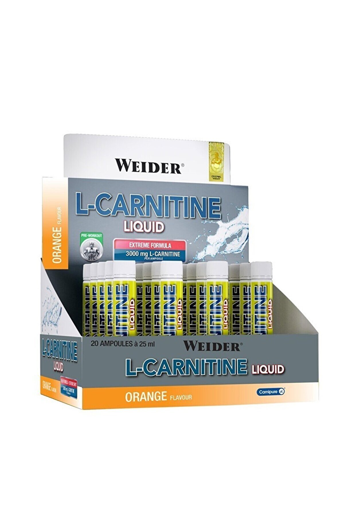 weider l carnitine liquid Weider L-carnitine(KARNİTİN) Liquid 3000 Mg 20 Ampul X 25