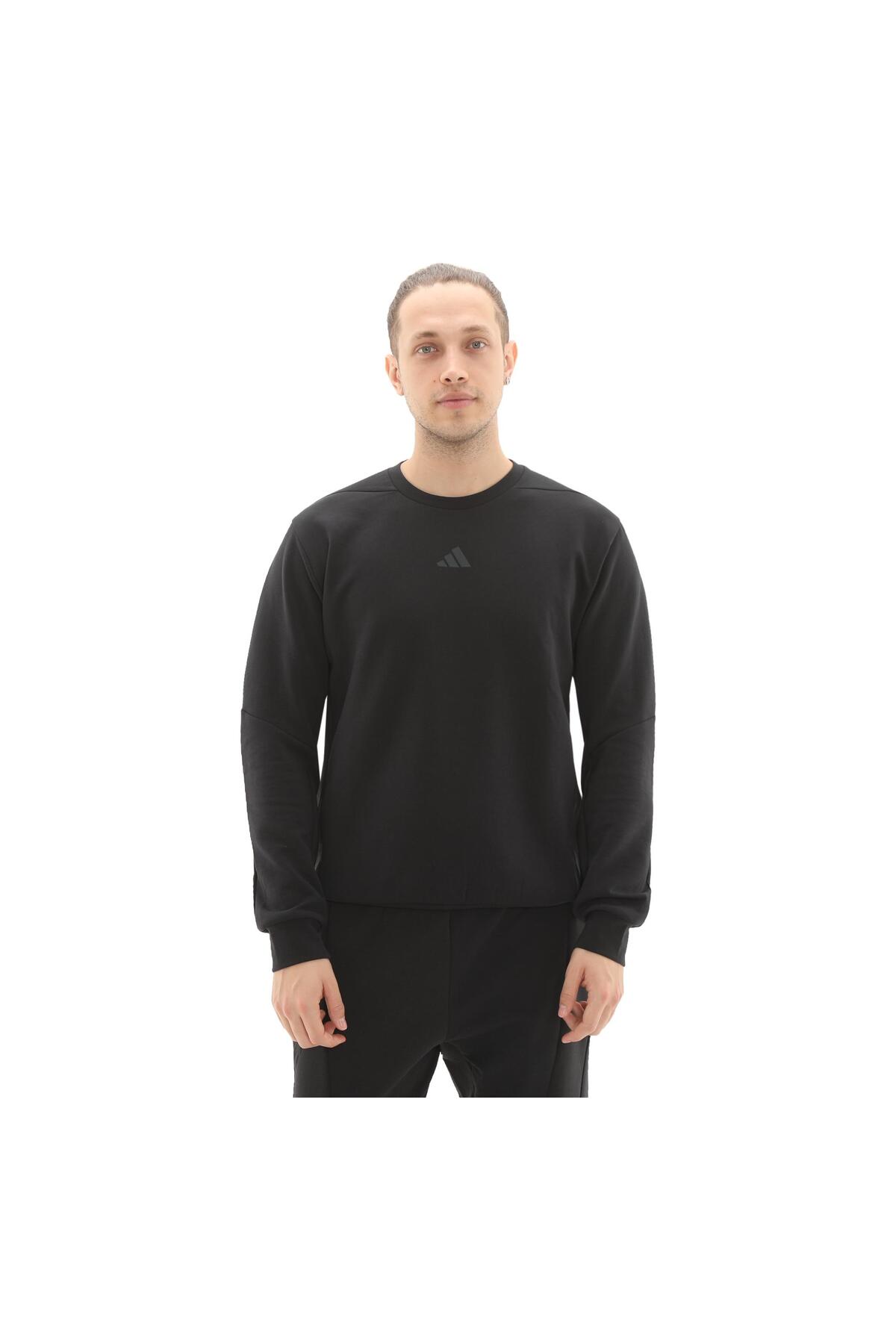 adidas JJ4642-E D4T Crew Sweats Hanorac pentru bărbați, negru