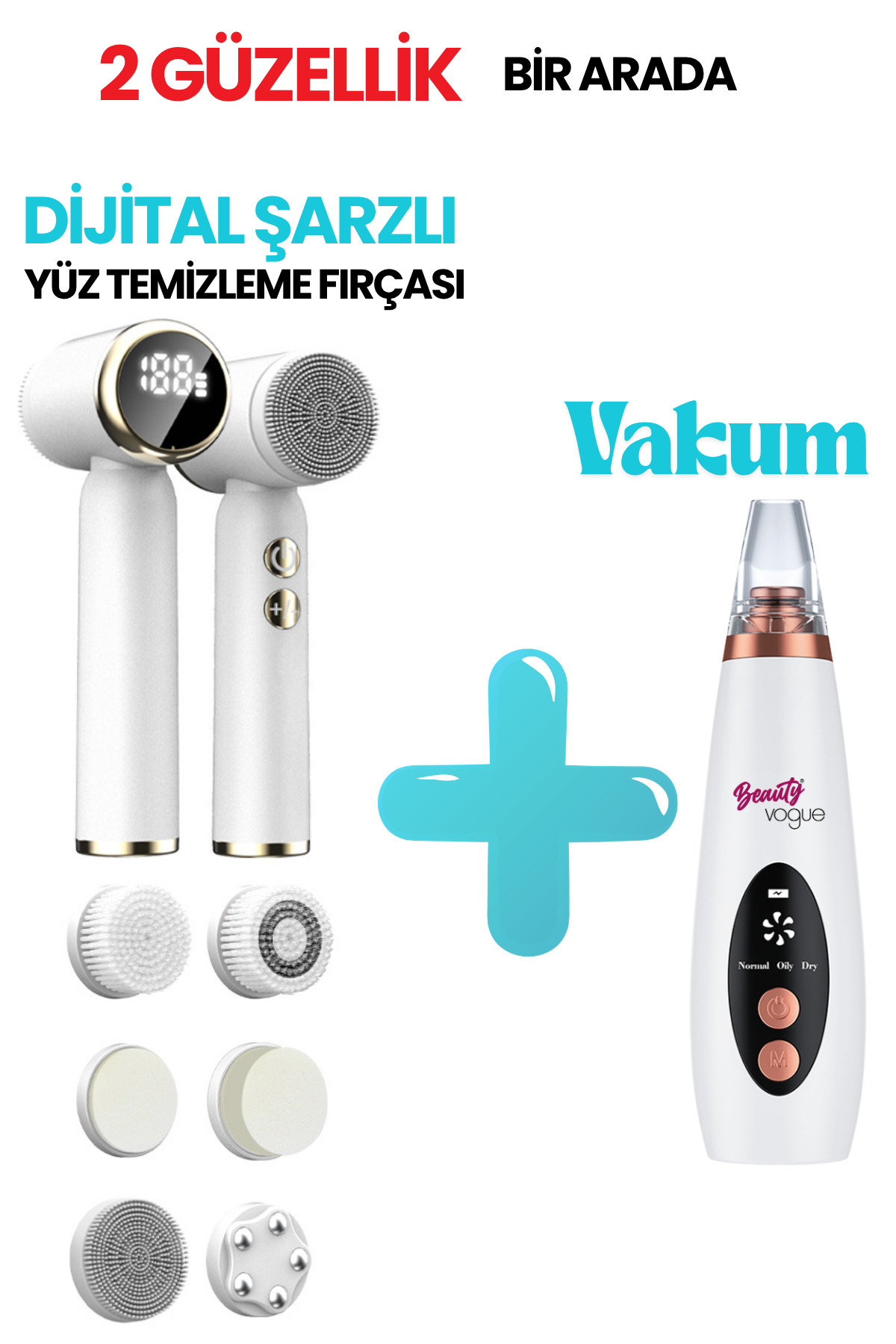 Digital Frimatör - Vakum - Cilt bakım cihazı aleti - Siyah nokta - Akne — سفید frimtrvkm