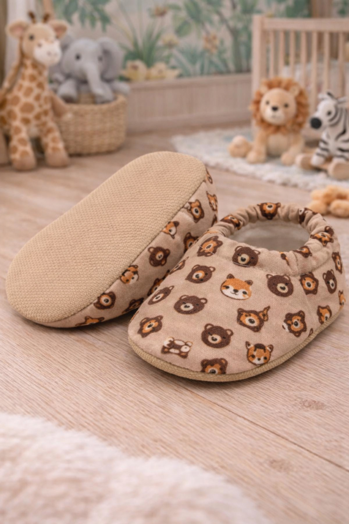 Non-Slip/ Patterned Cotton Summer Baby Shoes / Nursery Shoes /Flexible and Soft
