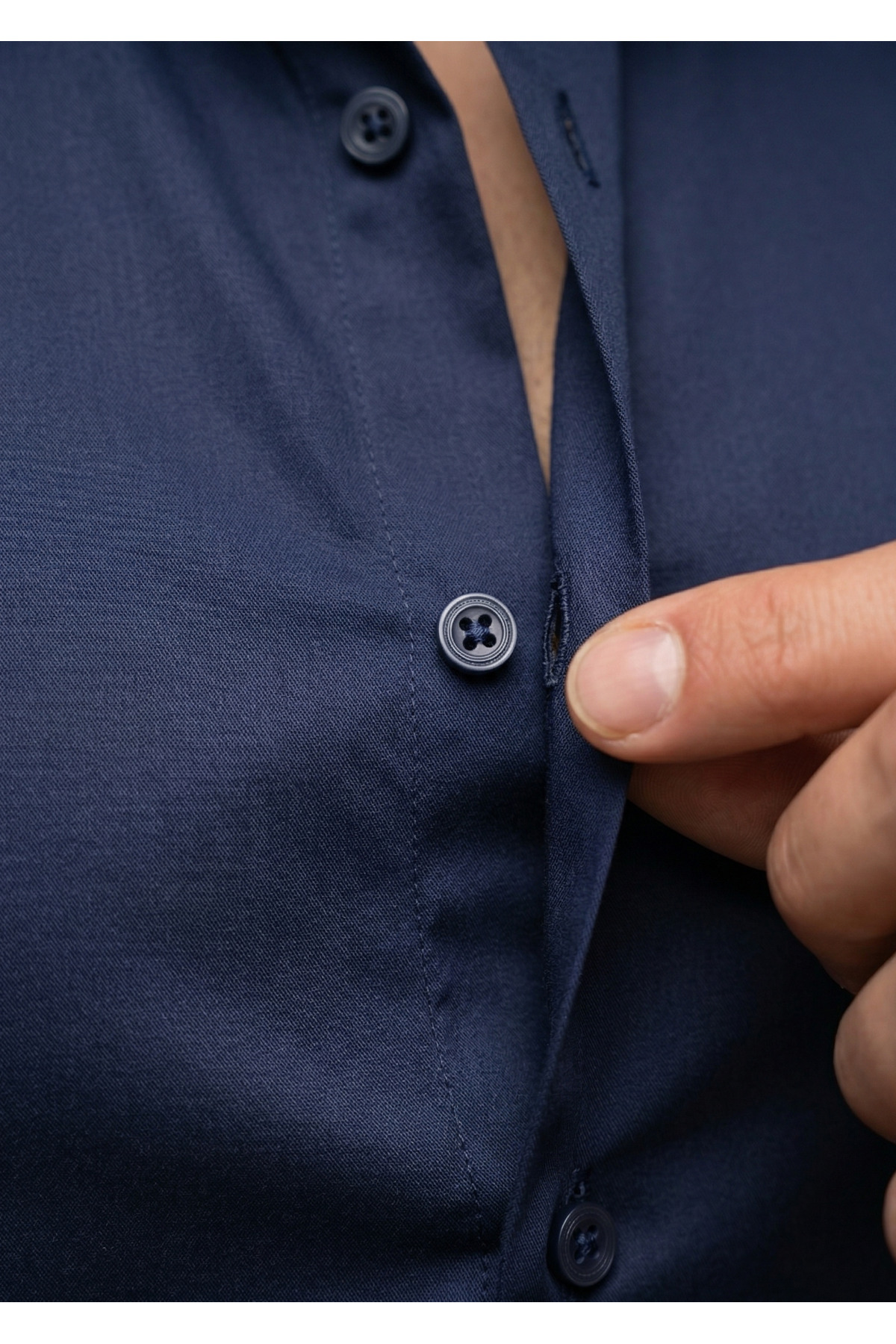 viyamen Erkek Slim Fit Klasik Saten Gömlek görsel 2