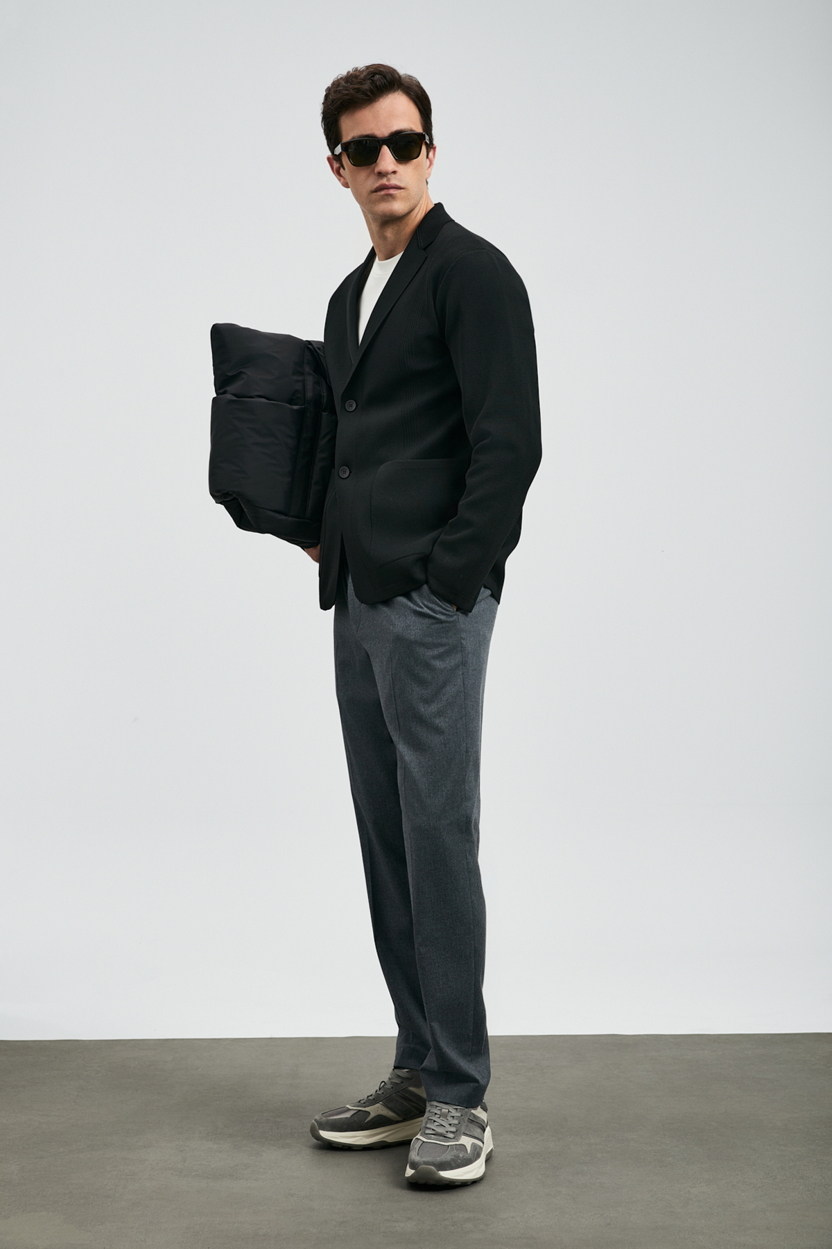 Lufian  Andre Erkek Hırka Siyah - Görsel 5