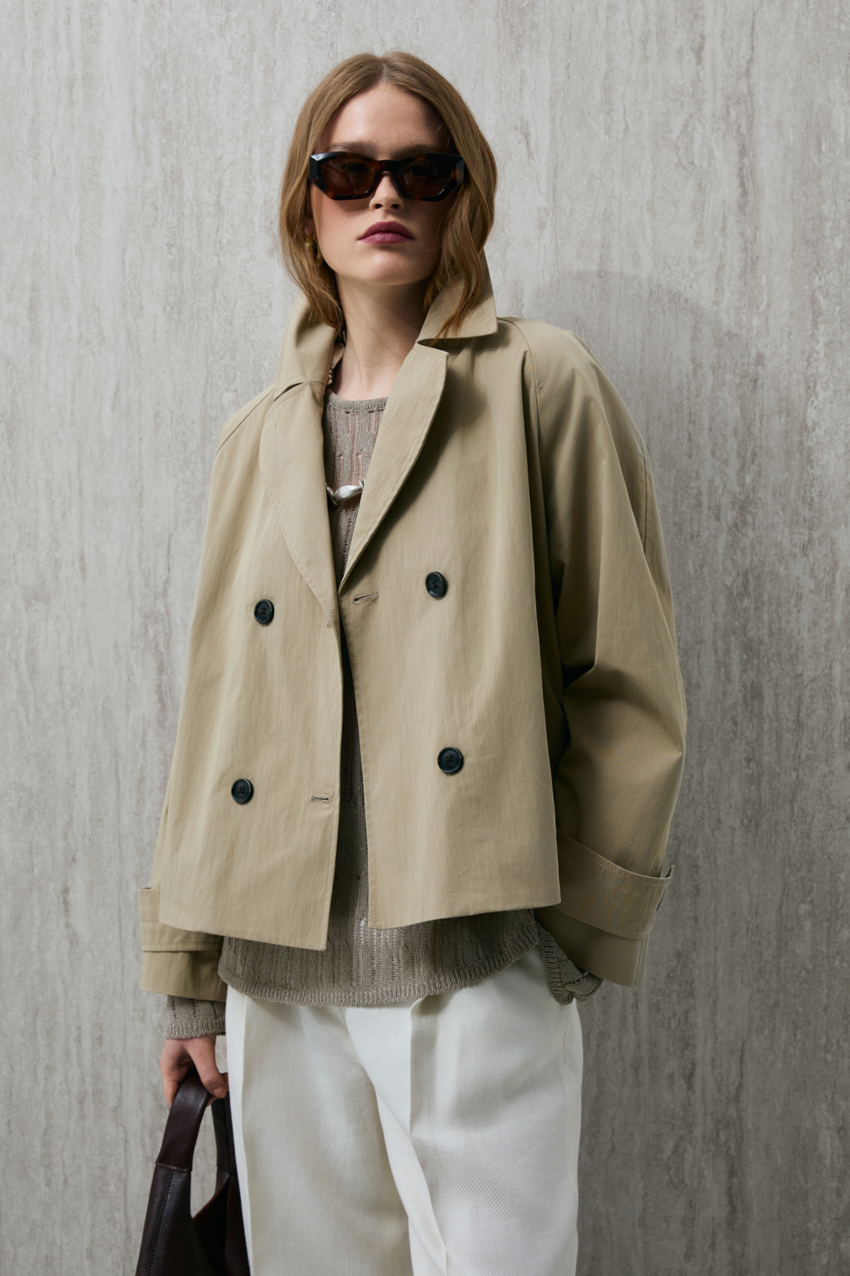 Lufian  Kriton Kadın Dış Giyim Bej - Görsel 4