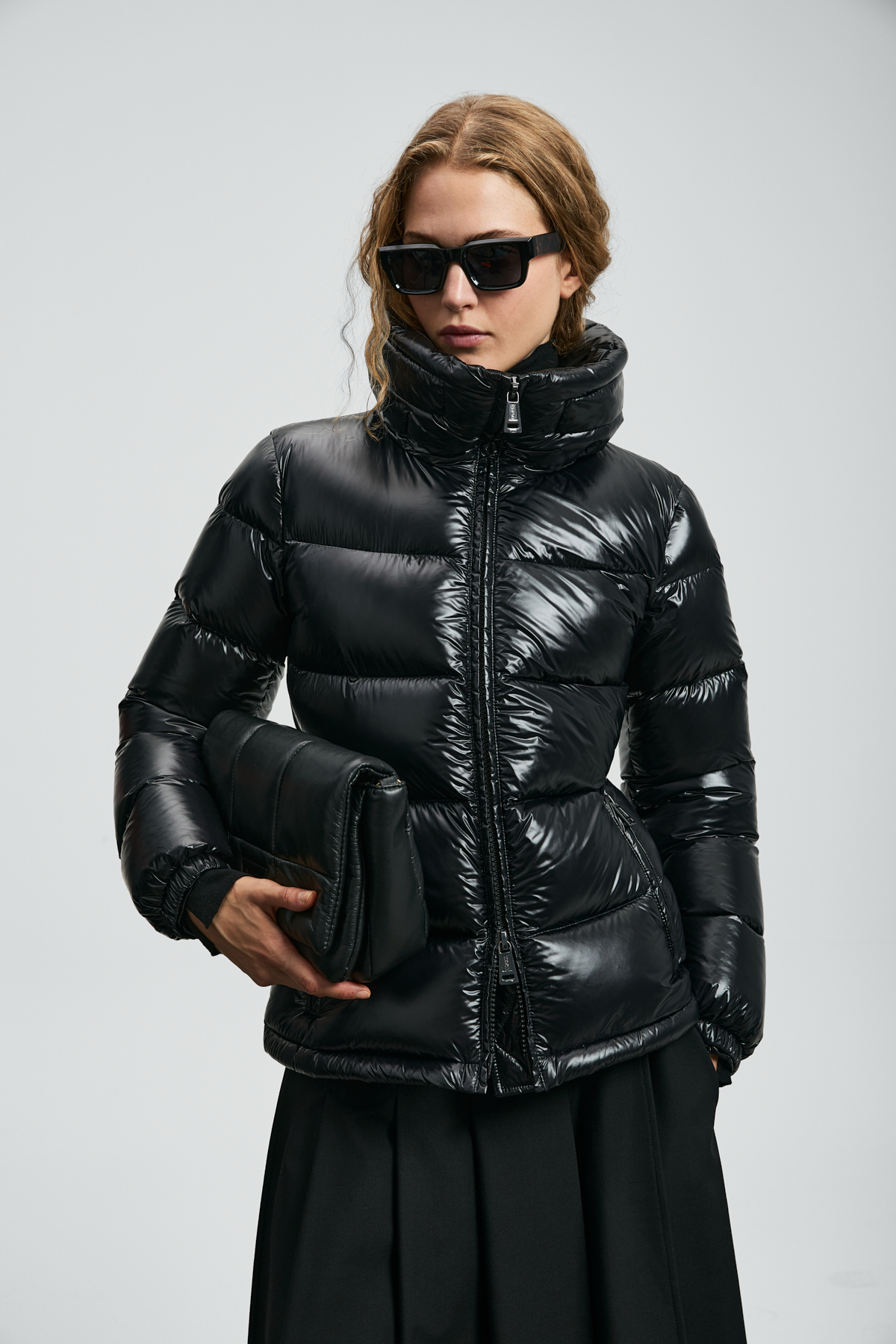 Lufian  Flash Kaz Tüyü Kadın Mont Siyah - Görsel 3