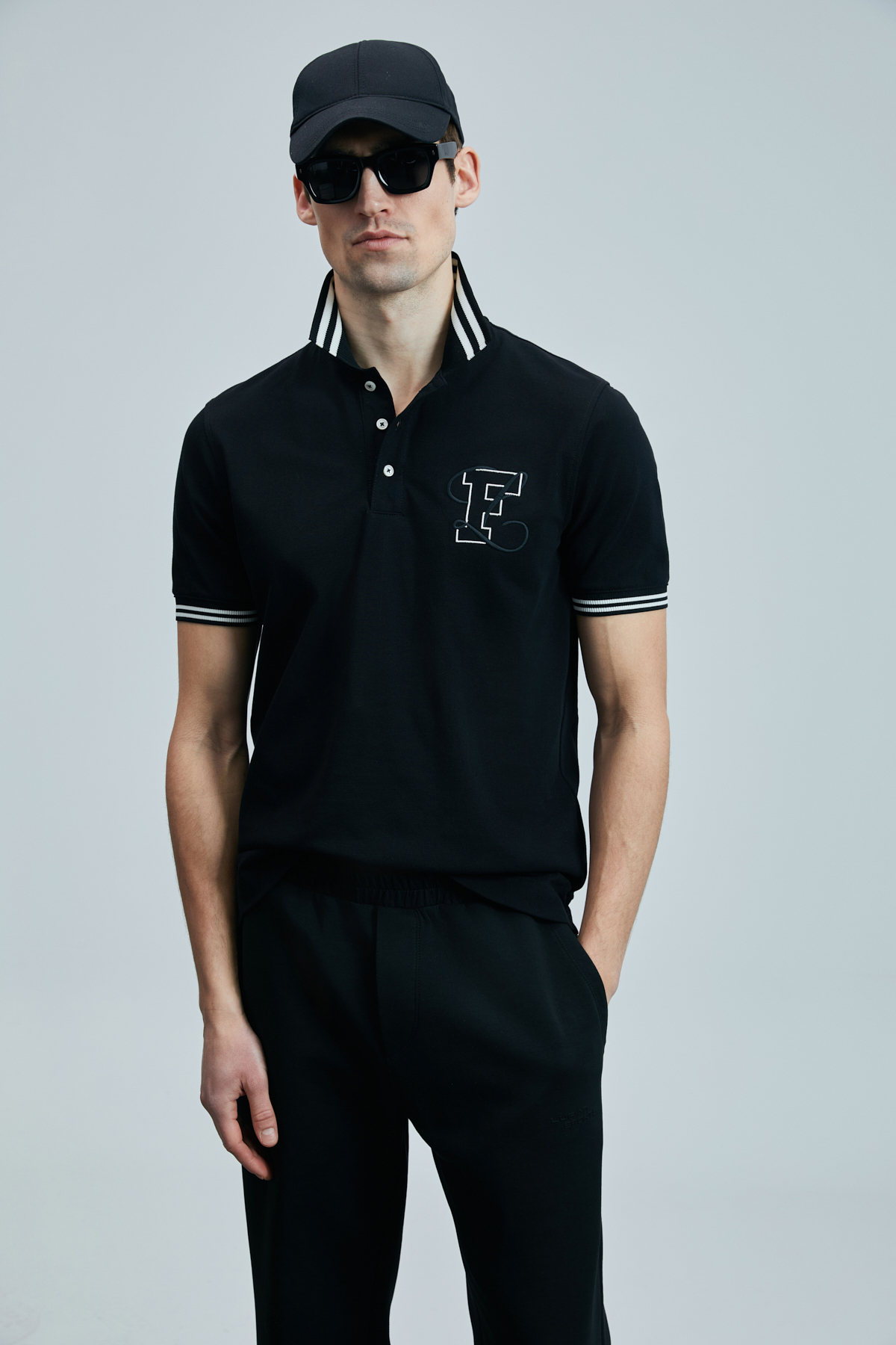 Lufian  Everes Smart Erkek Polo Tişört Siyah - Görsel 2