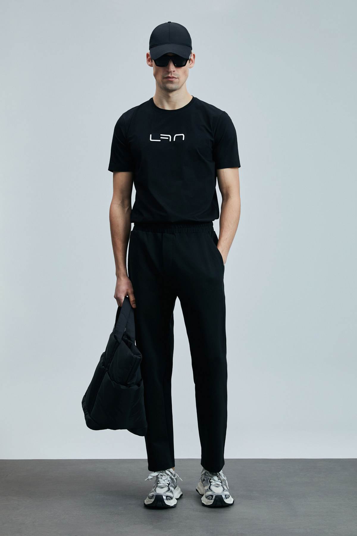 Lufian  Blaze Modern Grafik T- Shirt Siyah - Görsel 5