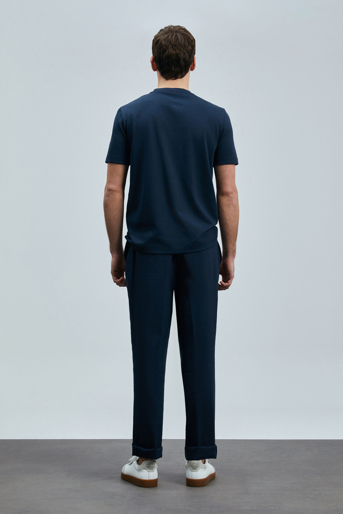 Lufian  Love Modern Grafik T- Shirt Lacivert - Görsel 6