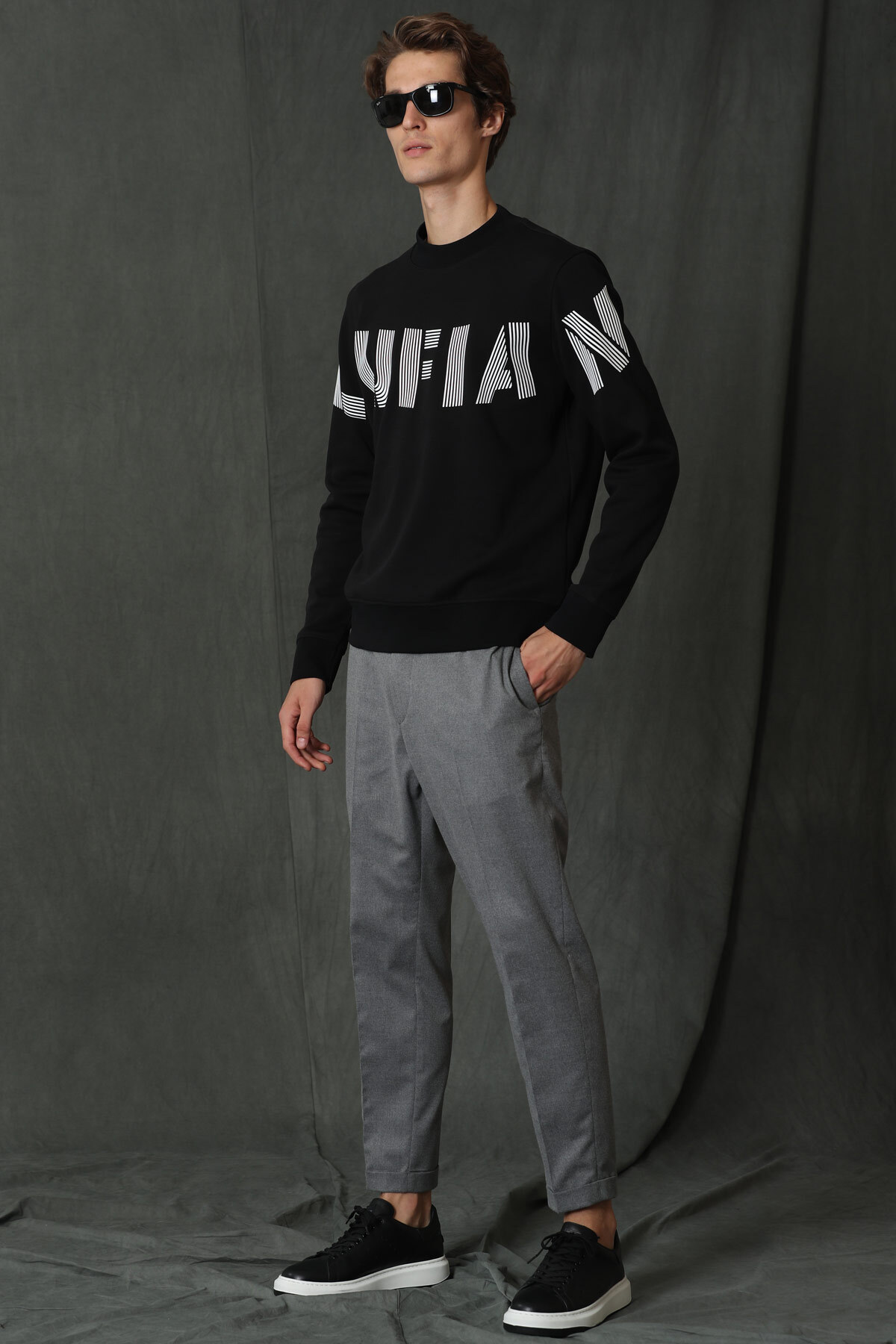 Lufian  Todillo Erkek Sweatshirt Siyah - Görsel 2