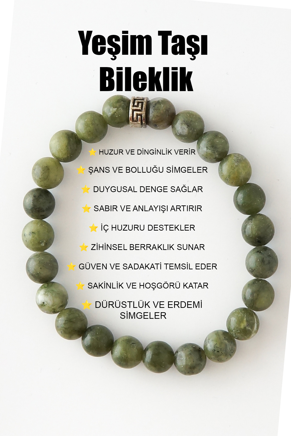 Jade Tranquility And Peace Bracelet Natural Stone