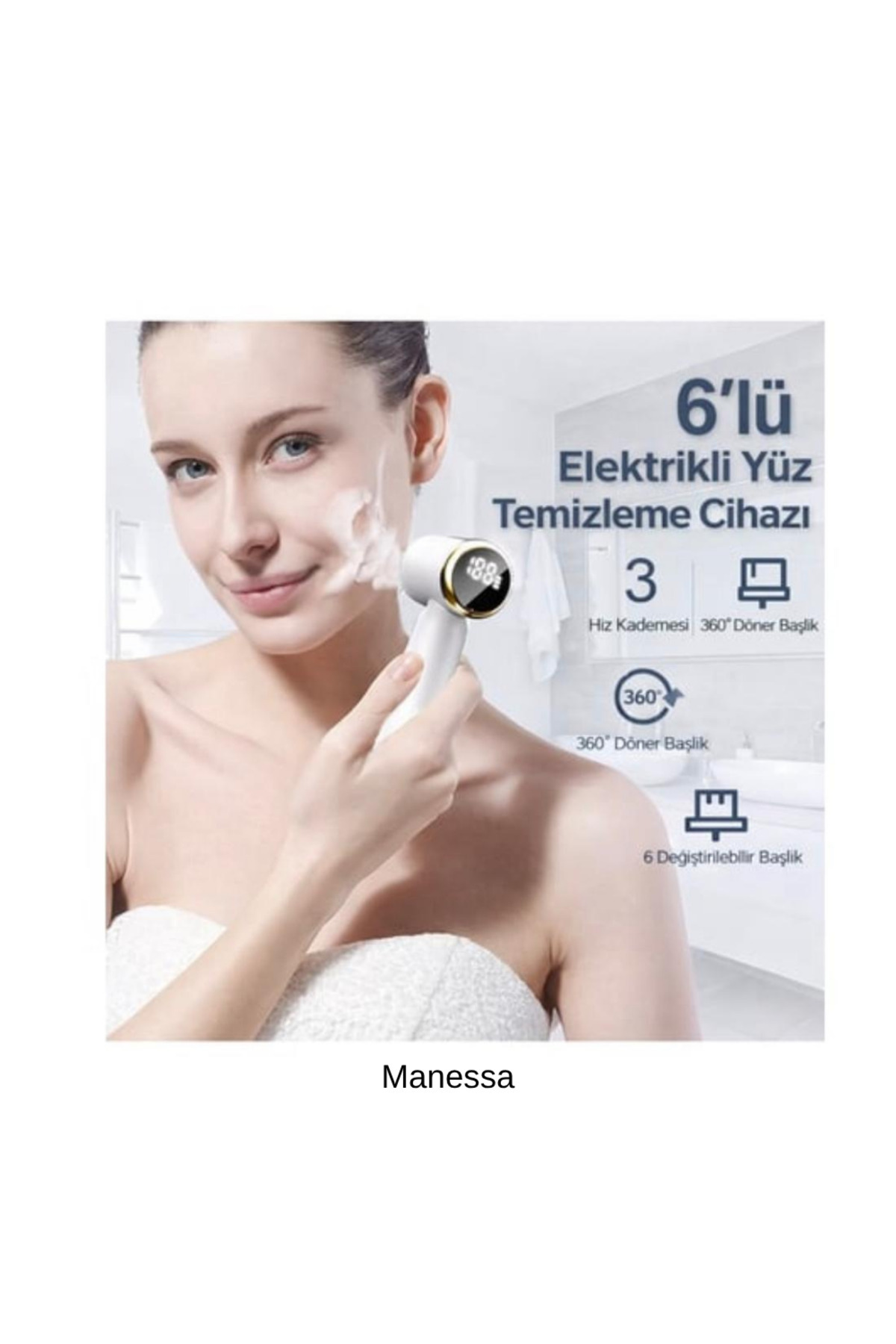 Şarjlı 6 başlıklı Yüz Temizleme Aleti — Blawless — تصویر 5 از 6