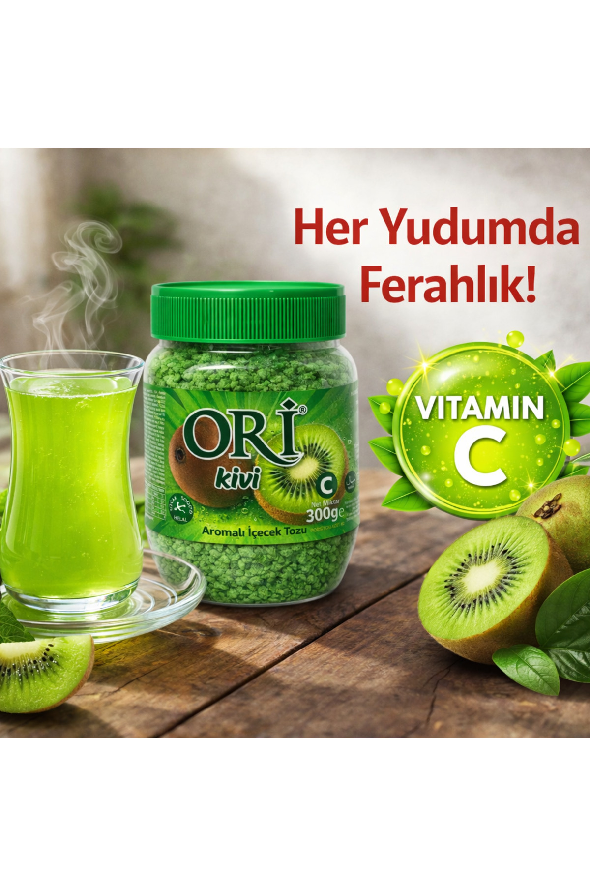 Ori Kivi Aromalı Granül İçecek Tozu 300 Gr 1 Adet - Fiyatı, Yorumları
