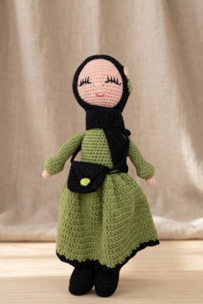 kelebeginruyasihobievi Amigurumi Organik Kapalı Kız Bebek