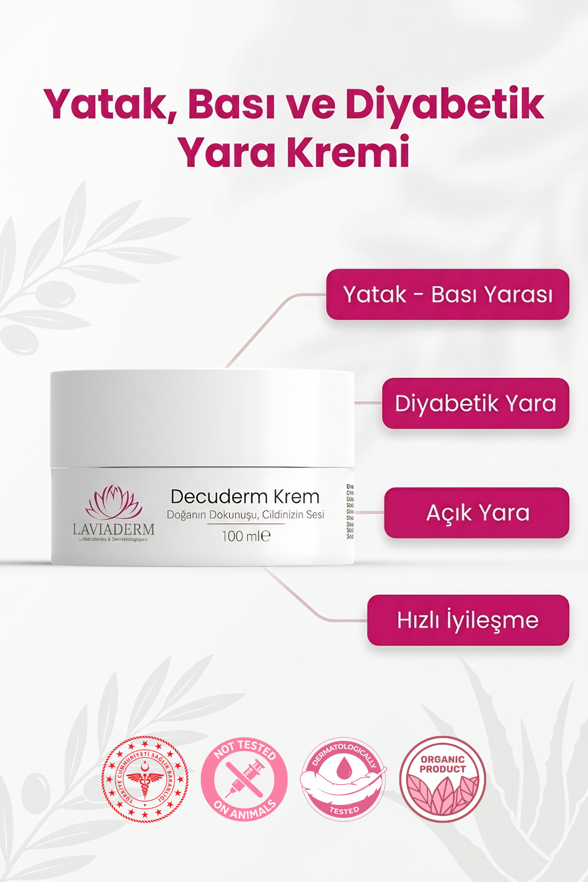 Laviaderm Labaratoires & Dermatologiques Decuderm Yatak Yarası, Bası ve Açık Yara Kremi — 019