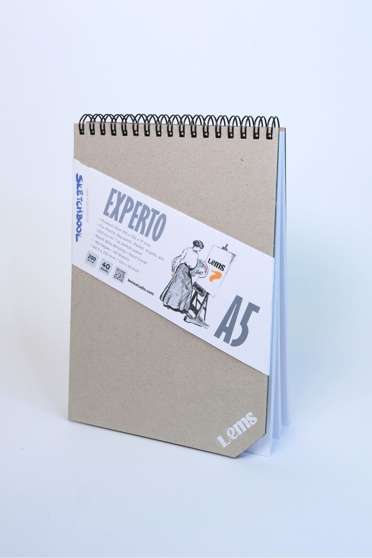 Lemsstudio Experto A5 200 Gr. 80 Syf. 40 Yaprak Sert Kapak Eskiz
