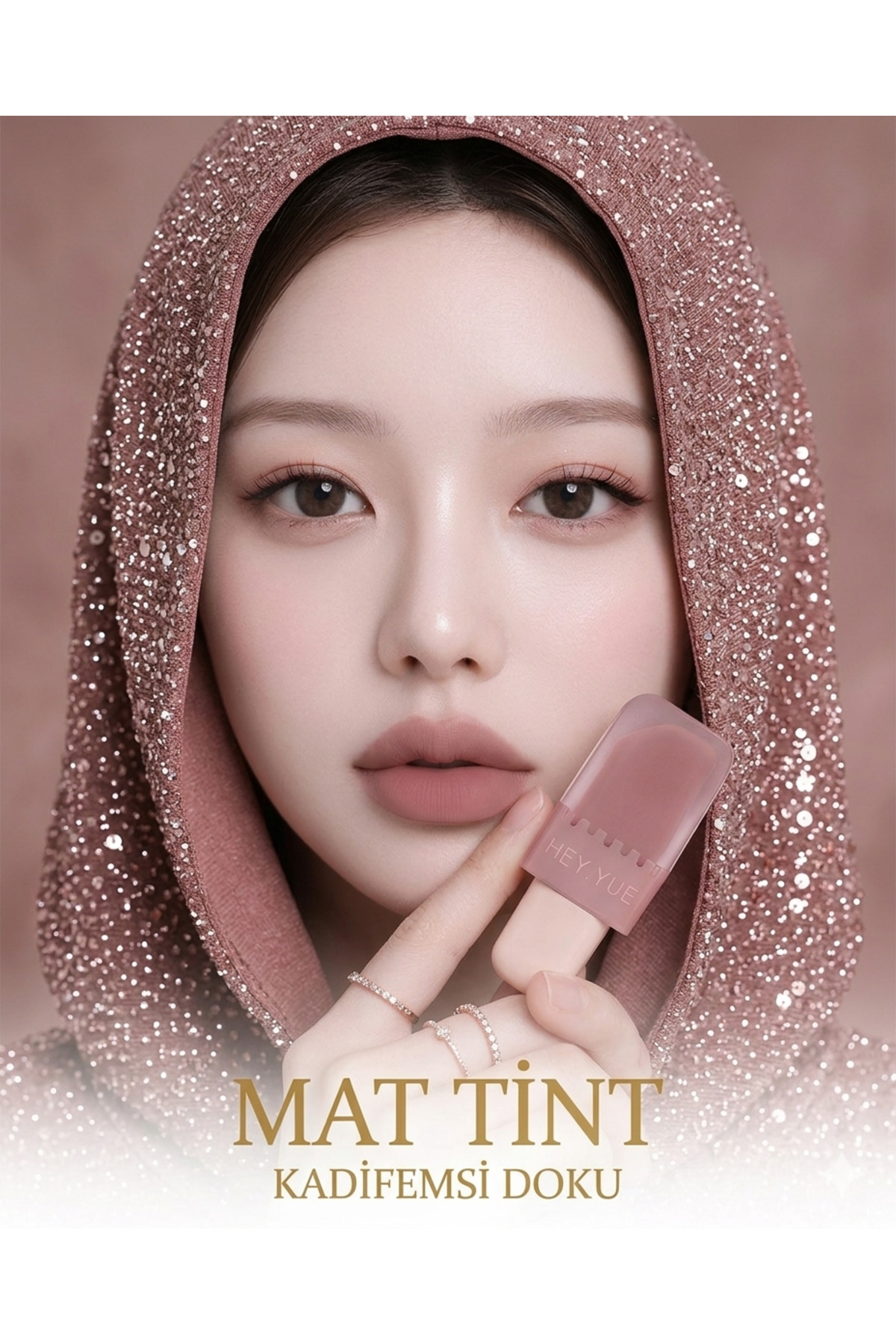 Kozmetik KOREAN 04 Hey Yue - Yeni Seri Lip Glaze Kadife Mat Tint