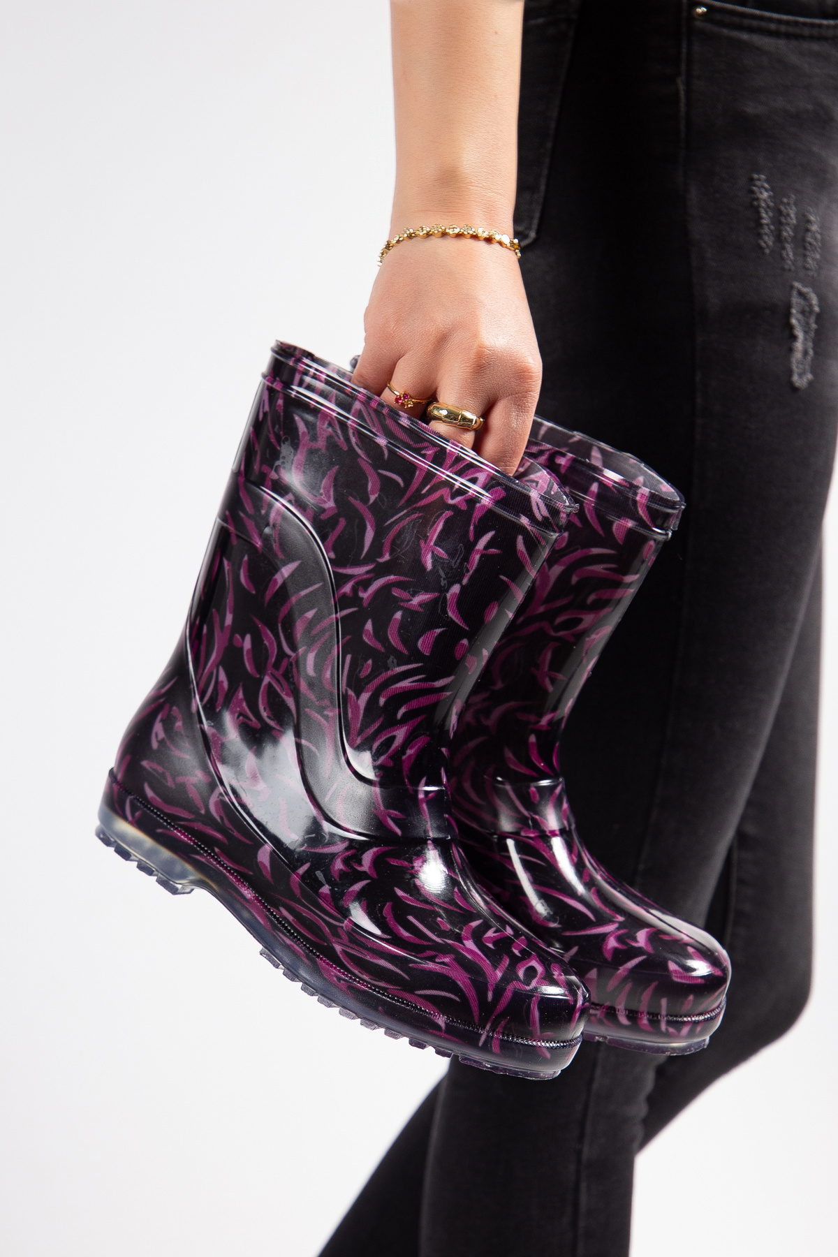 100% Waterproof Color Pvc 22 Cm Short Boots Village Farmer Shepherd Worker Irrigation Boots Women Work Boots
