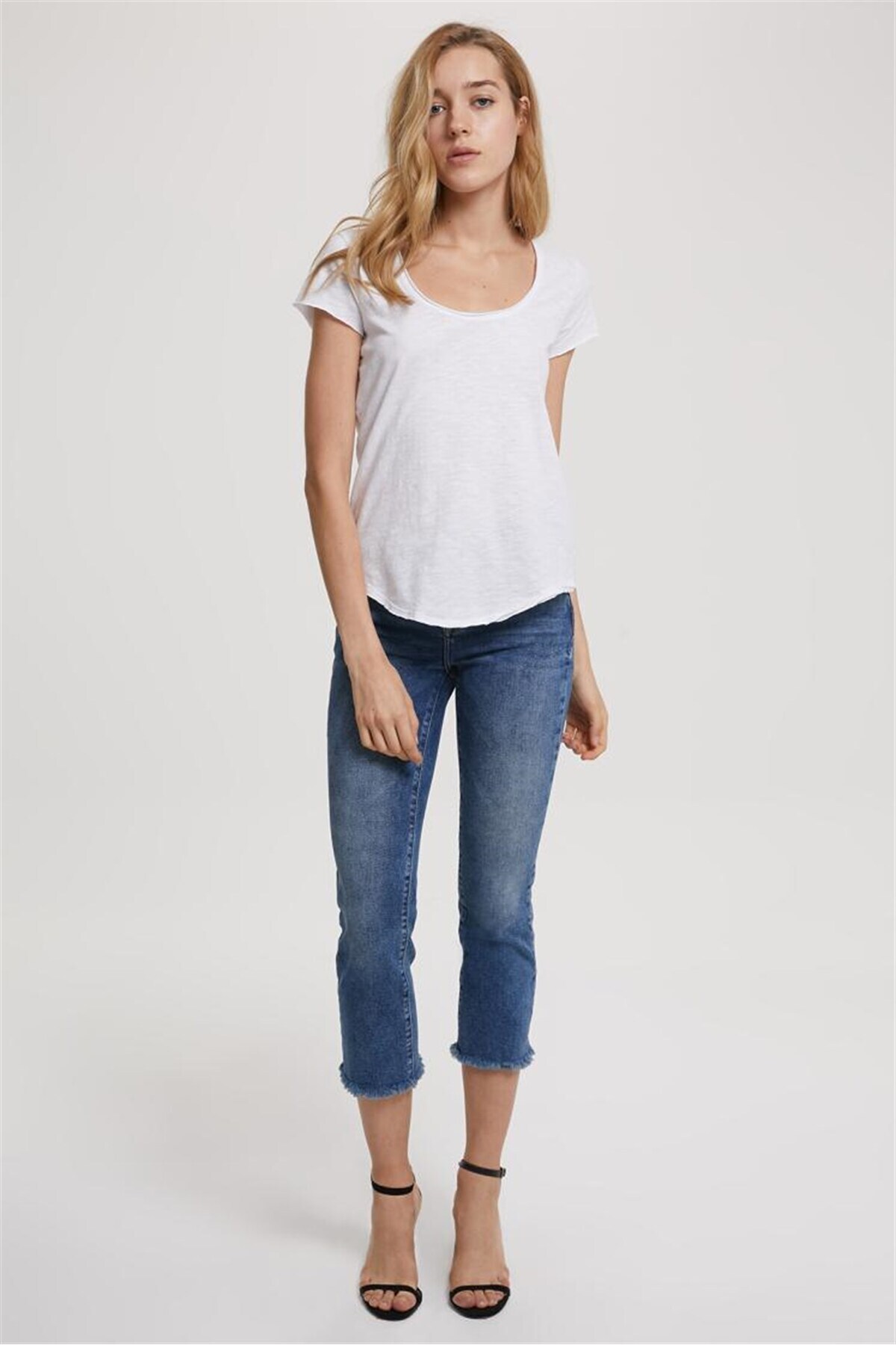 Rosina High Waist Slim Fit Slim Leg Aster Midwoman Jean Trousers