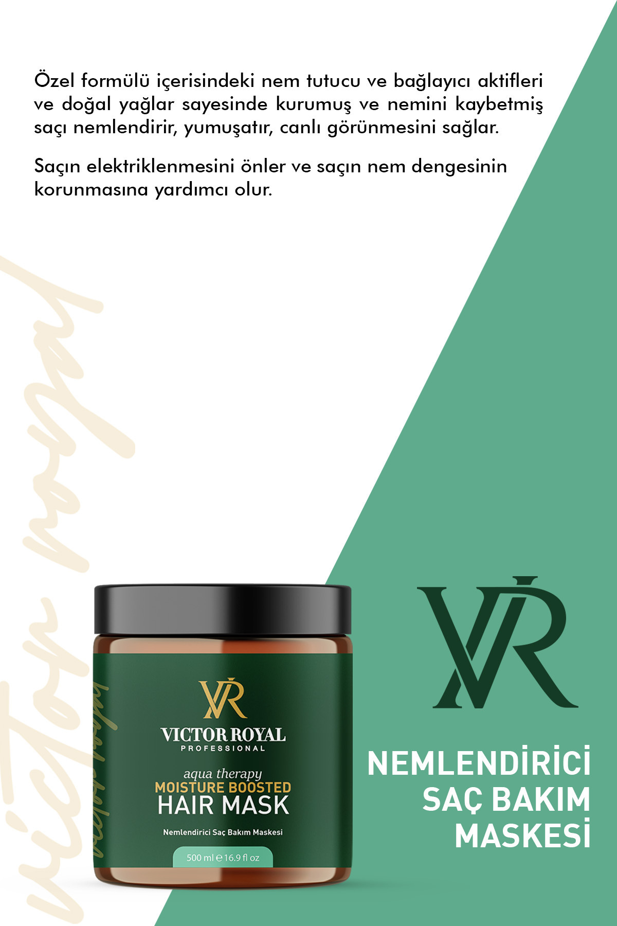 Victor Royal Nemlendirici Saç Bakım Maskesi 500 ml — 8684415818041