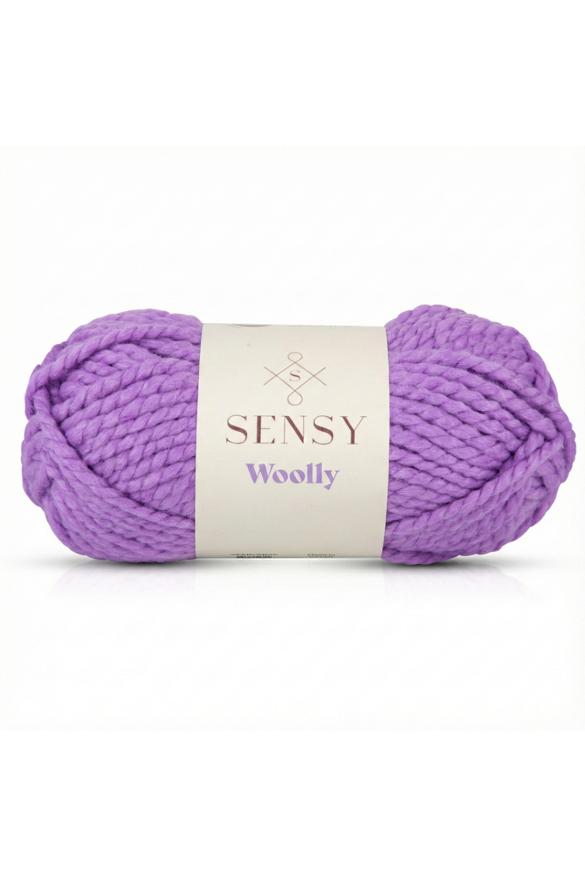 Premium Woolly Hand Knitting Rope Scarf Beanie Hat Rope Poncho Rope Cardigan Yarn Lilac