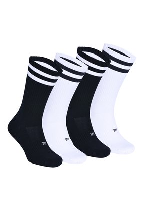 Norfolk RETRO N-TWIST Teknolojili Bambu ve Pamuklu Günlük Spor Çorap Siyah/Be...
