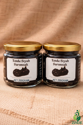 Zinde SİYAH SARIMSAK(BLACK GARLIC) 400 GRAM İKİLİ PAKET(SOYULMUŞ DİŞ)